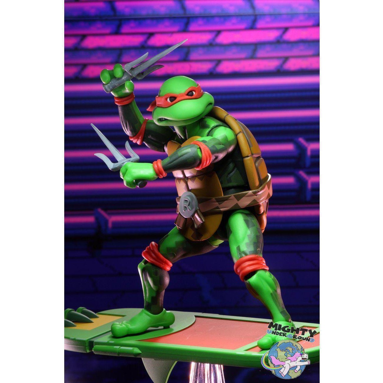 TMNT Turtles in Time (Game): Raphael-Actionfiguren-NECA-mighty-underground