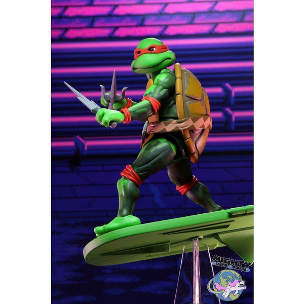TMNT Turtles in Time (Game): Raphael-Actionfiguren-NECA-mighty-underground