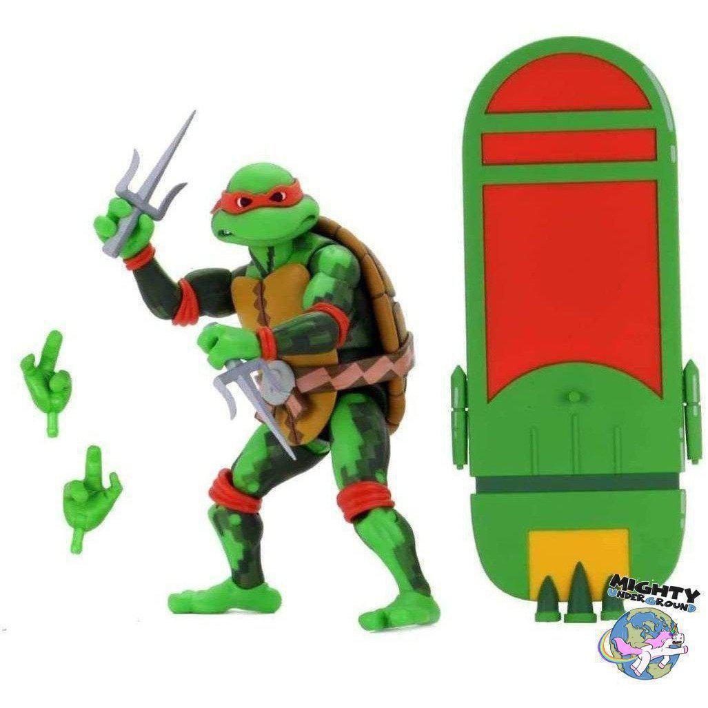 TMNT Turtles in Time (Game): Raphael-Actionfiguren-NECA-mighty-underground