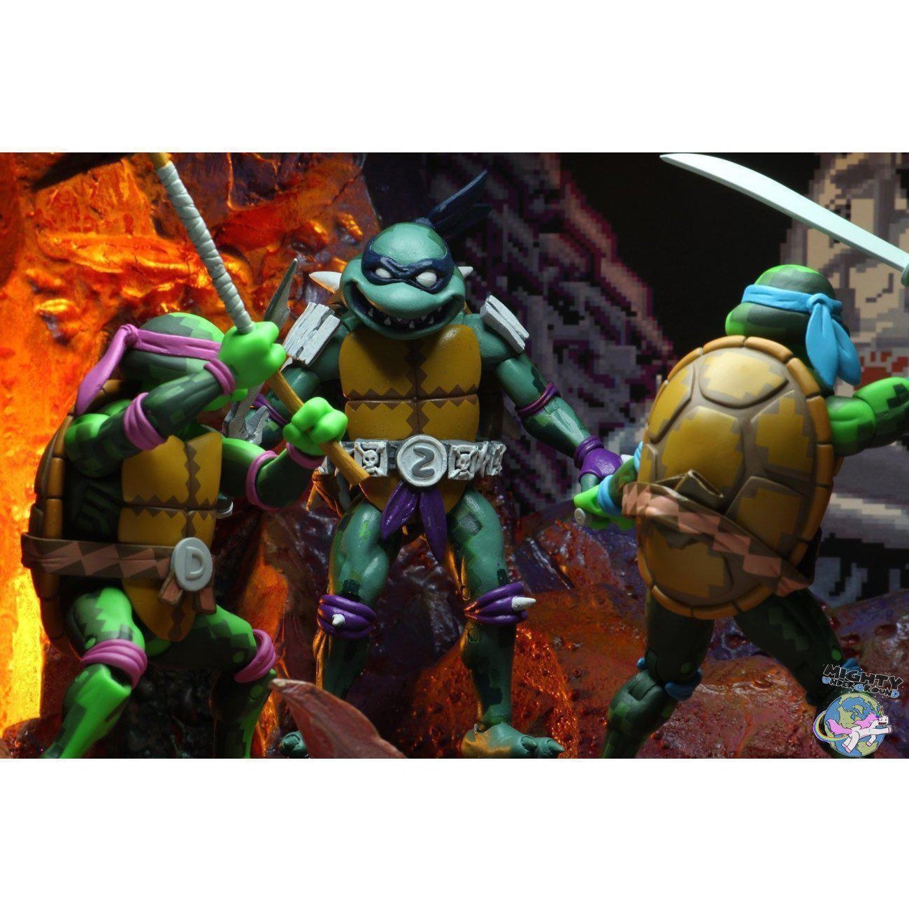 TMNT Turtles in Time (Game): Slasher-Actionfiguren-NECA-mighty-underground