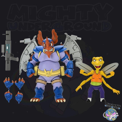 TMNT: Wingnut & Screwloose 2-Pack-Actionfiguren-NECA-Mighty Underground