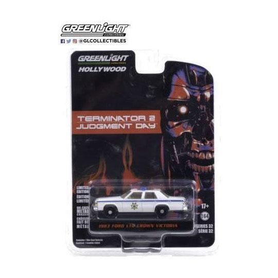 Terminator 2: 1983 Ford LTD Crown Victoria Police 1:64 - Modellauto-Modellautos-Greenlight Collectibles-Mighty Underground