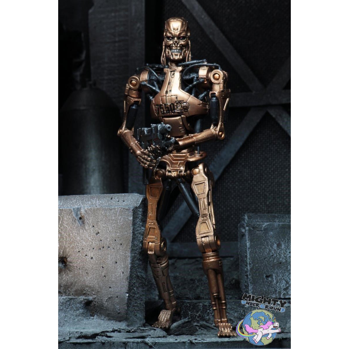 Terminator 2: Metal Mash Endoskeleton T-800-Actionfiguren-NECA-mighty-underground