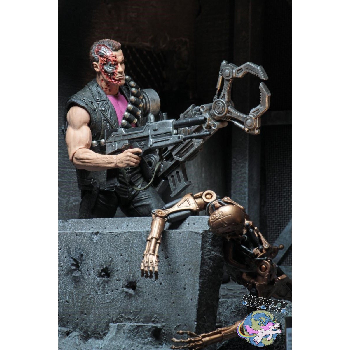 Terminator 2: Power Arm T-800-Actionfiguren-NECA-mighty-underground