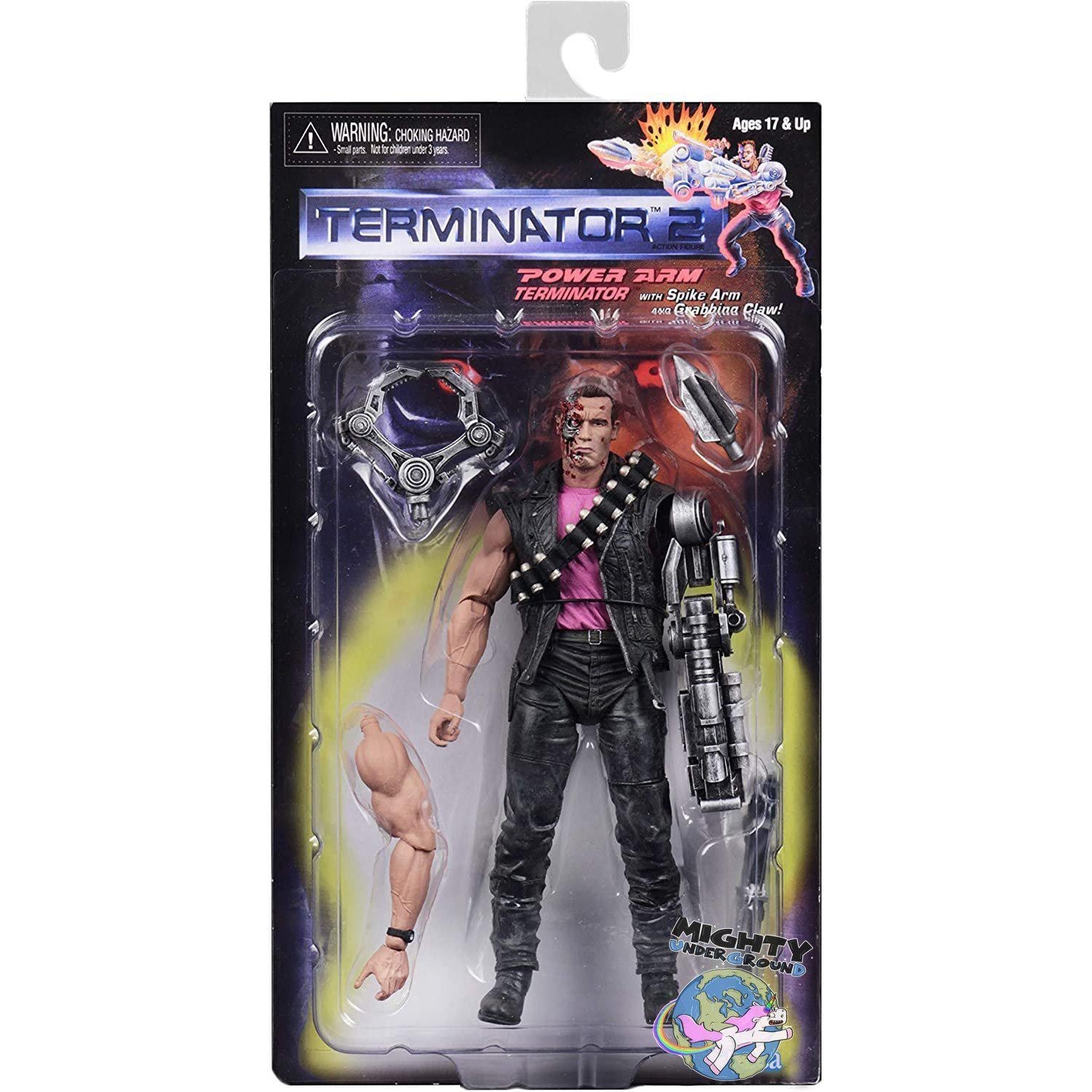 Terminator 2: Power Arm T-800-Actionfiguren-NECA-mighty-underground