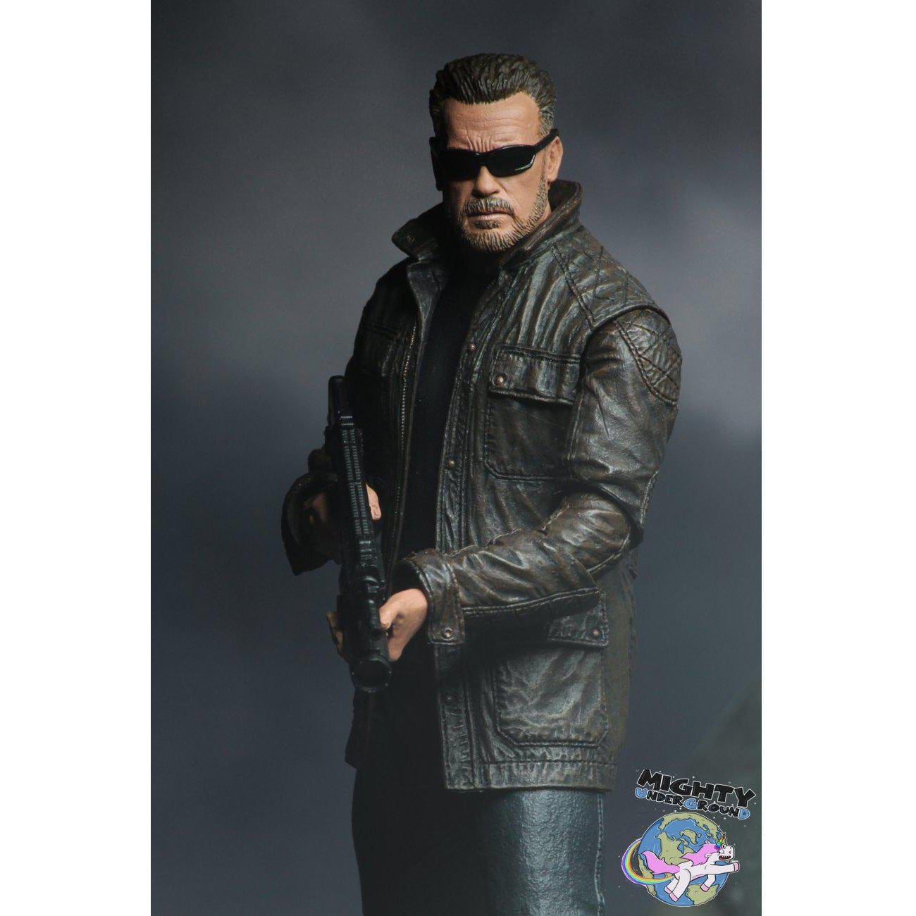 Terminator Dark Fate: T-800-Actionfiguren-NECA-mighty-underground