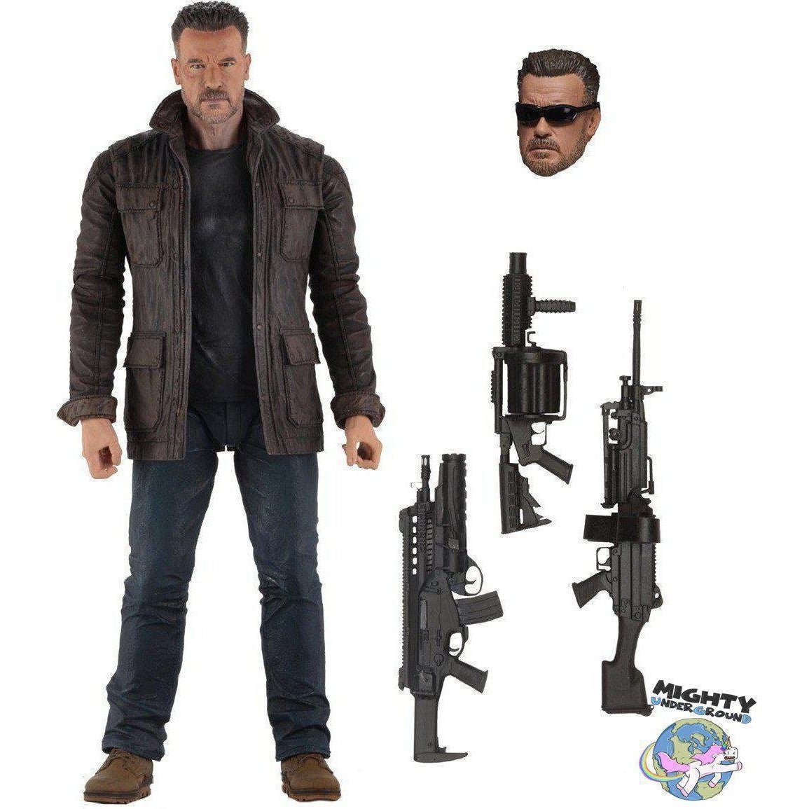 Terminator Dark Fate: T-800-Actionfiguren-NECA-mighty-underground