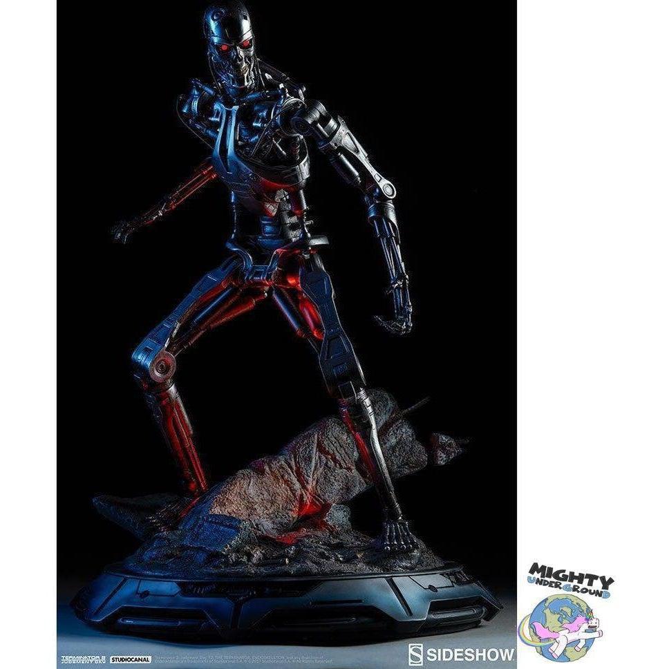 Terminator: T-800 Endoskeleton Maquette - Statue-Statue-Sideshow-mighty-underground