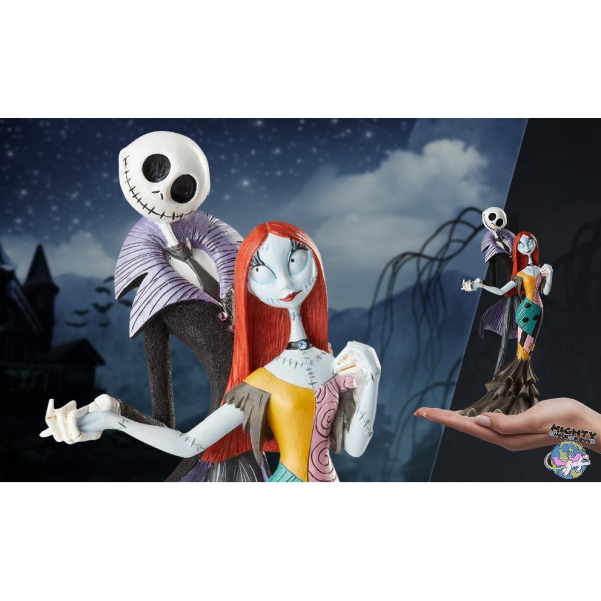 The Nightmare Before Christmas: Jack and Sally Deluxe Statue-Statue-Enesco-mighty-underground