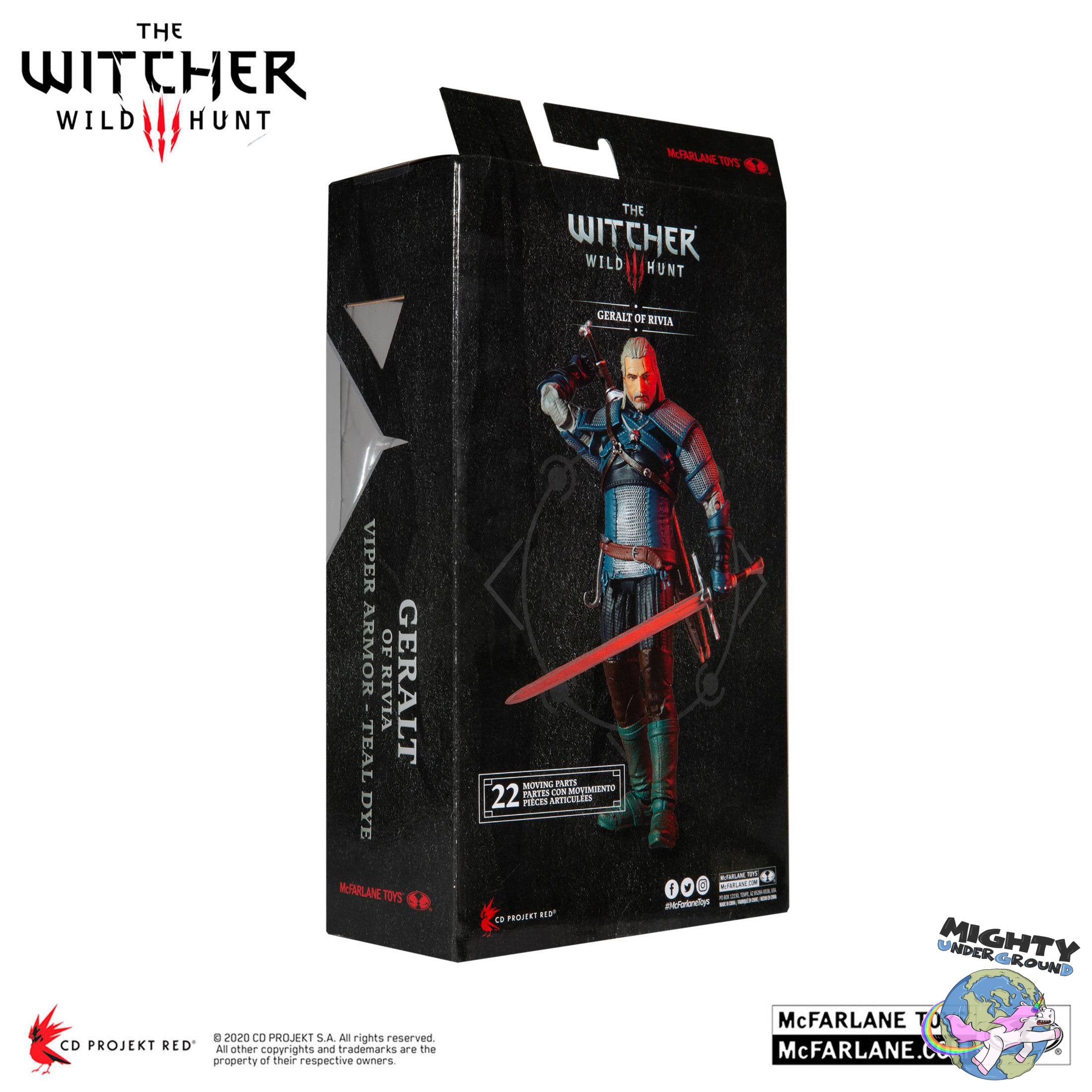 The Witcher: Geralt of Rivia (Viper Armor: Teal Dye)-Actionfiguren-McFarlane Toys-Mighty Underground