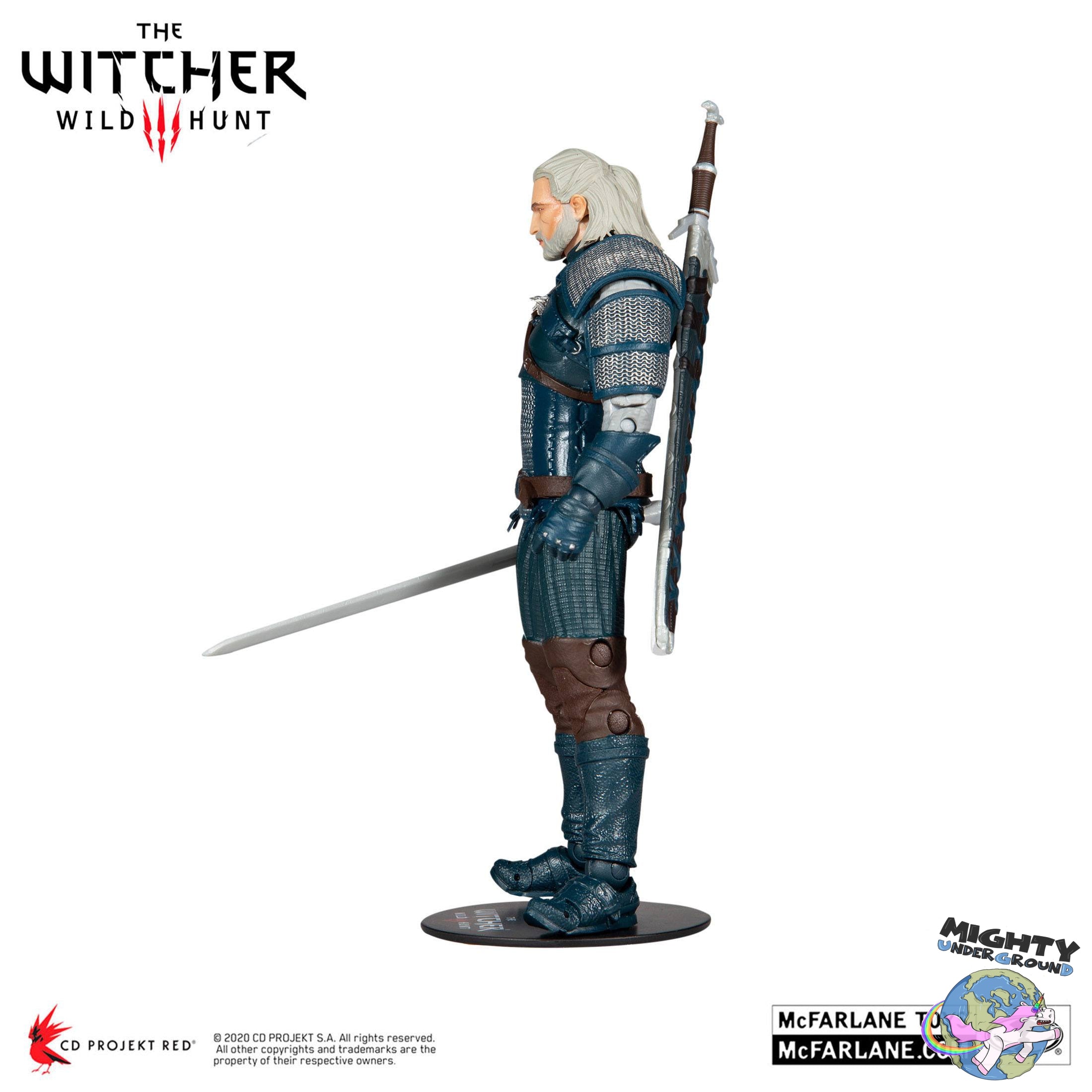 The Witcher: Geralt of Rivia (Viper Armor: Teal Dye)-Actionfiguren-McFarlane Toys-Mighty Underground