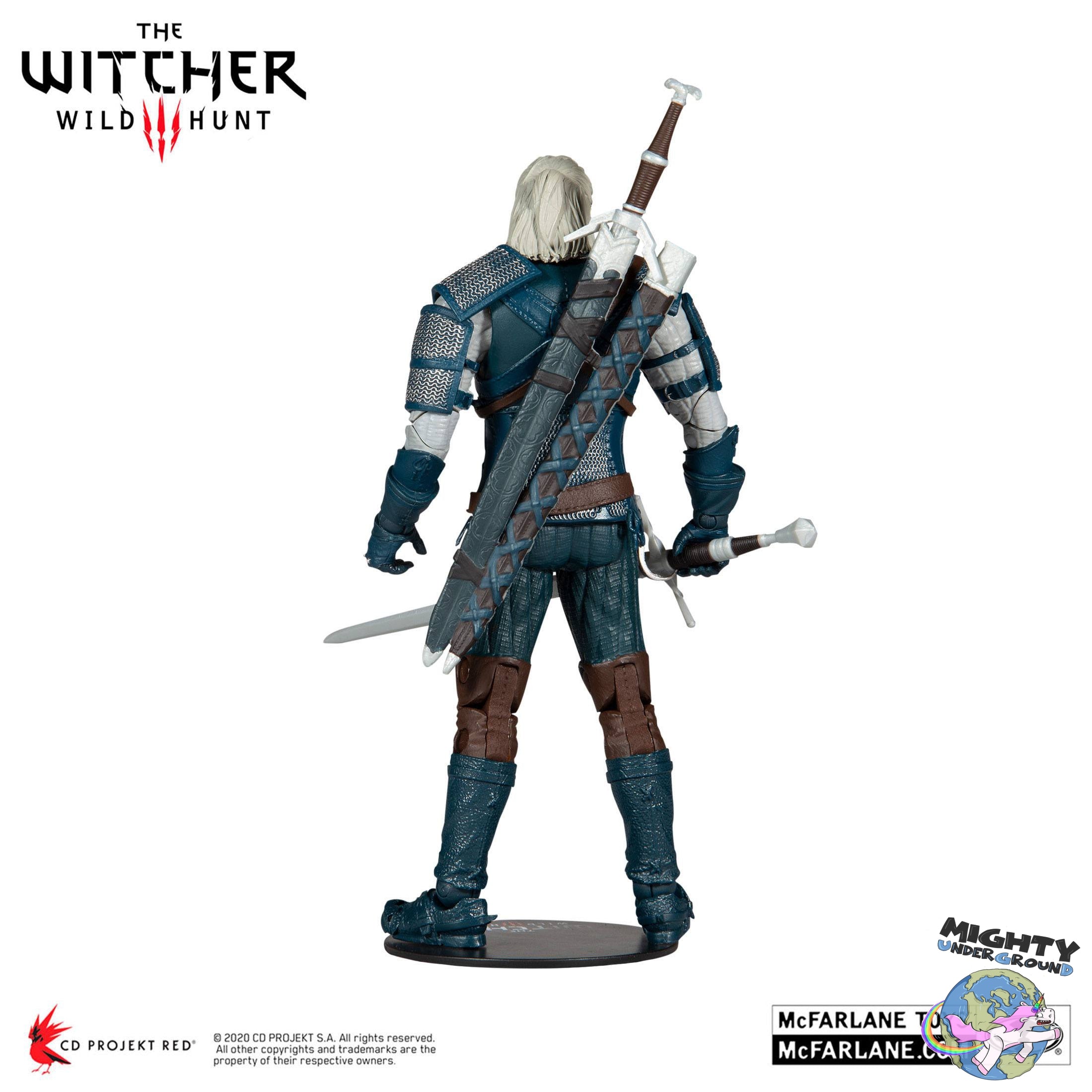 The Witcher: Geralt of Rivia (Viper Armor: Teal Dye)-Actionfiguren-McFarlane Toys-Mighty Underground