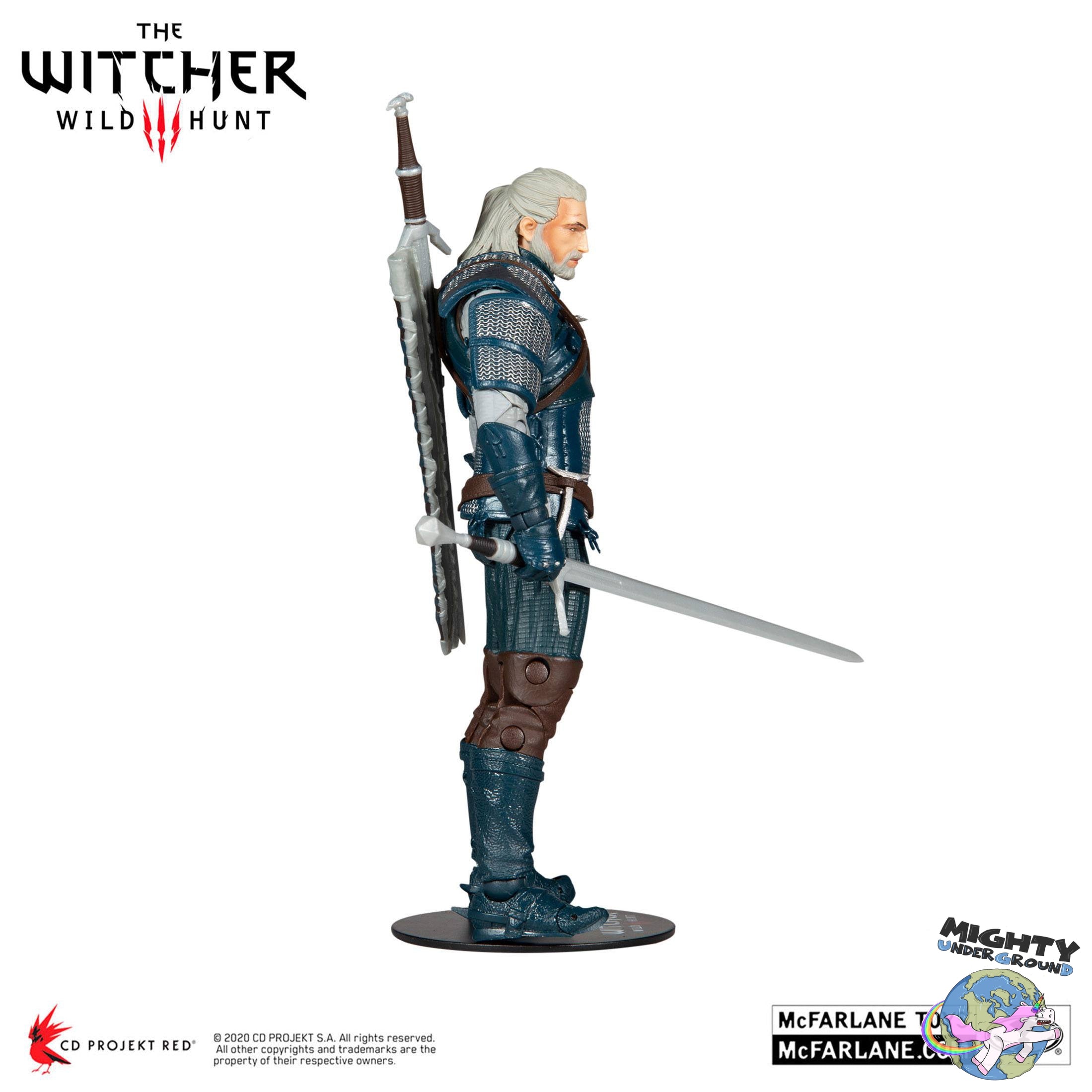 The Witcher: Geralt of Rivia (Viper Armor: Teal Dye)-Actionfiguren-McFarlane Toys-Mighty Underground