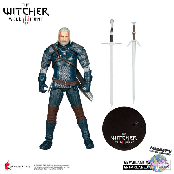 The Witcher: Geralt of Rivia (Viper Armor: Teal Dye)-Actionfiguren-McFarlane Toys-Mighty Underground