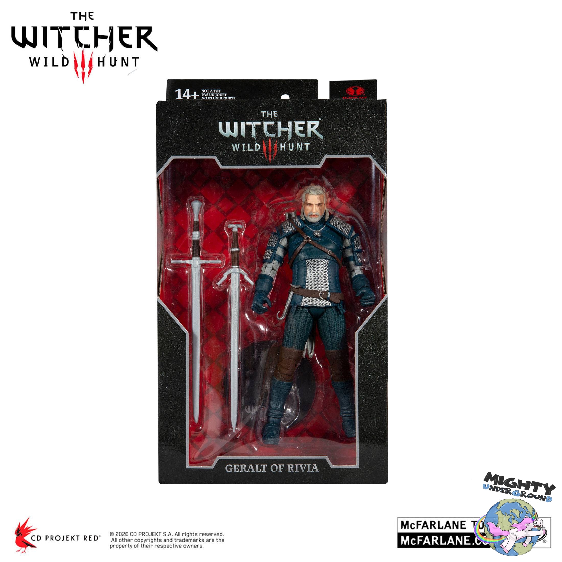 The Witcher: Geralt of Rivia (Viper Armor: Teal Dye)-Actionfiguren-McFarlane Toys-Mighty Underground