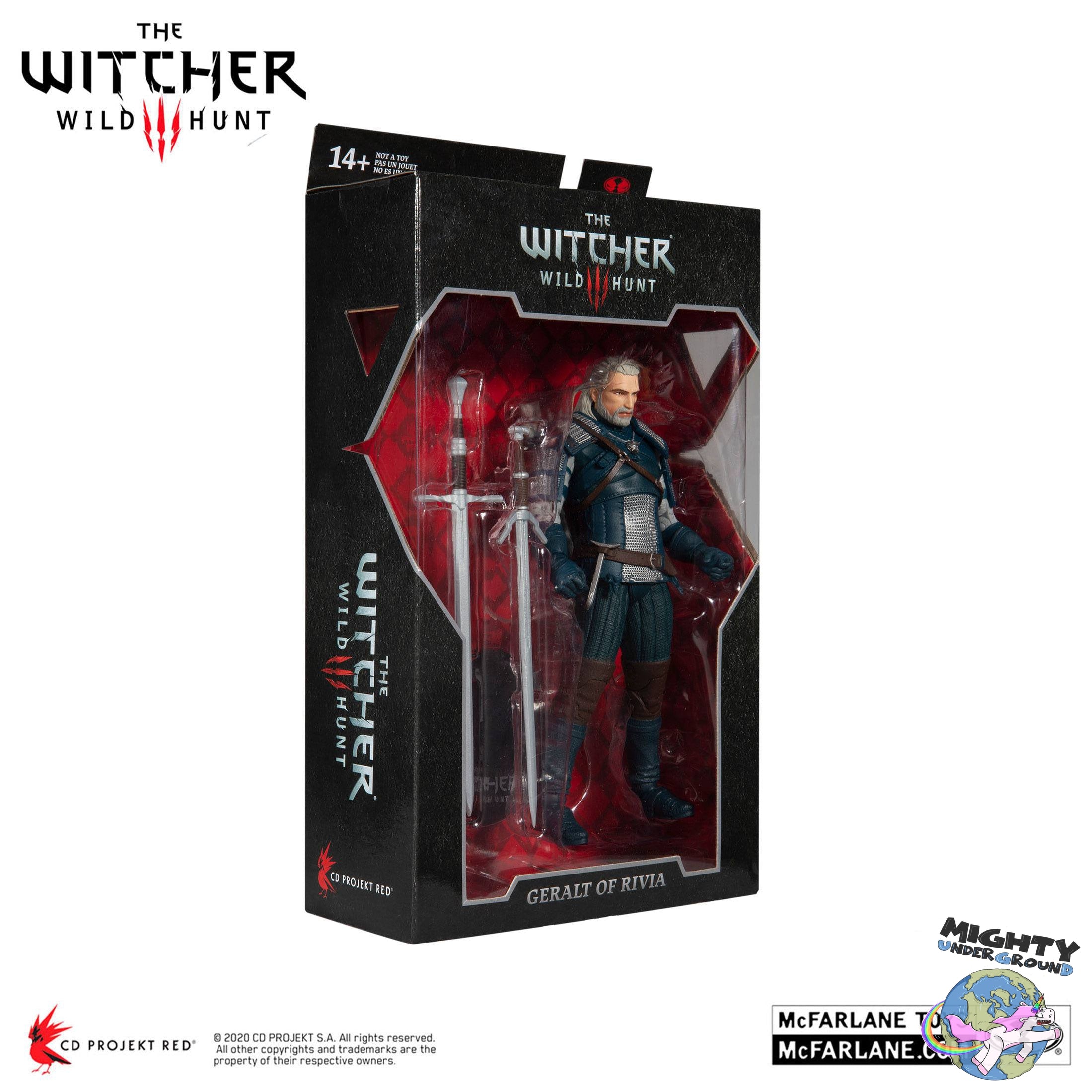 The Witcher: Geralt of Rivia (Viper Armor: Teal Dye)-Actionfiguren-McFarlane Toys-Mighty Underground