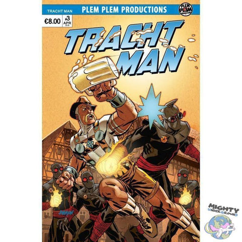 Tracht Man 03 (Variant Cover)-Comic-Plem Plem Productions-mighty-underground