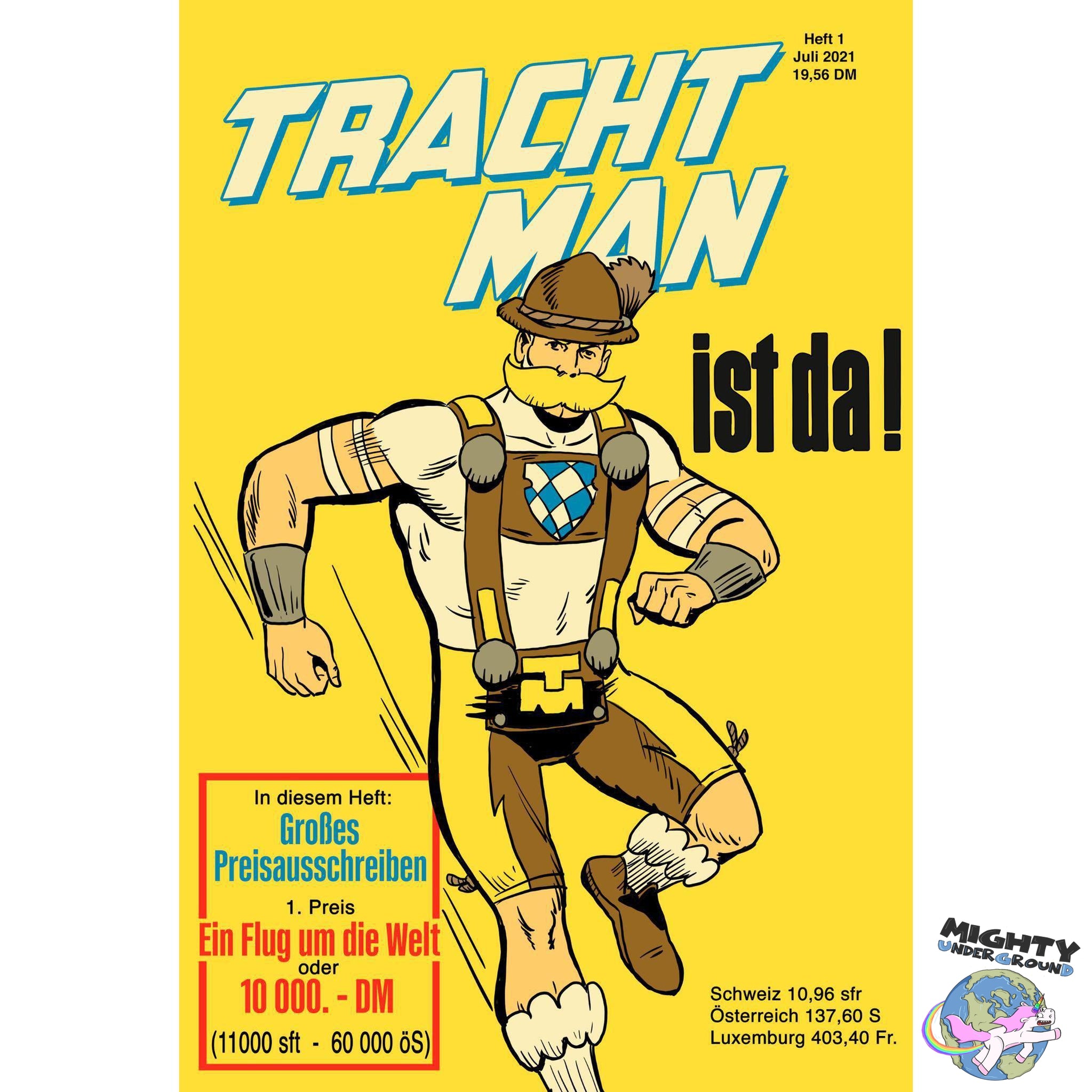 Tracht Man Präsentiert 01 (exklusives, limitiertes Variant)-Comic-Plem Plem Productions-Mighty Underground