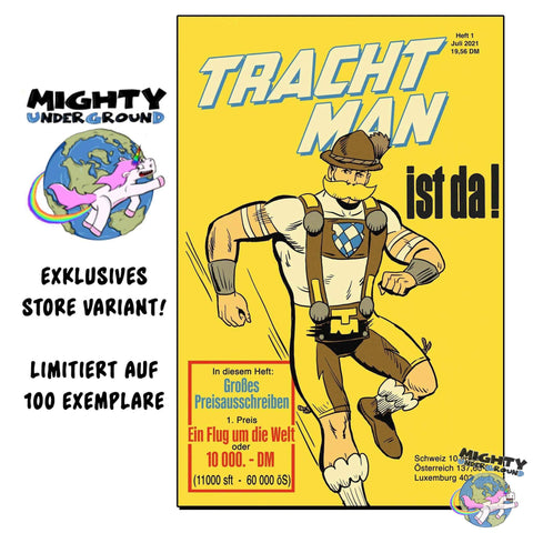 Tracht Man Präsentiert 01 (exklusives, limitiertes Variant)-Comic-Plem Plem Productions-Mighty Underground