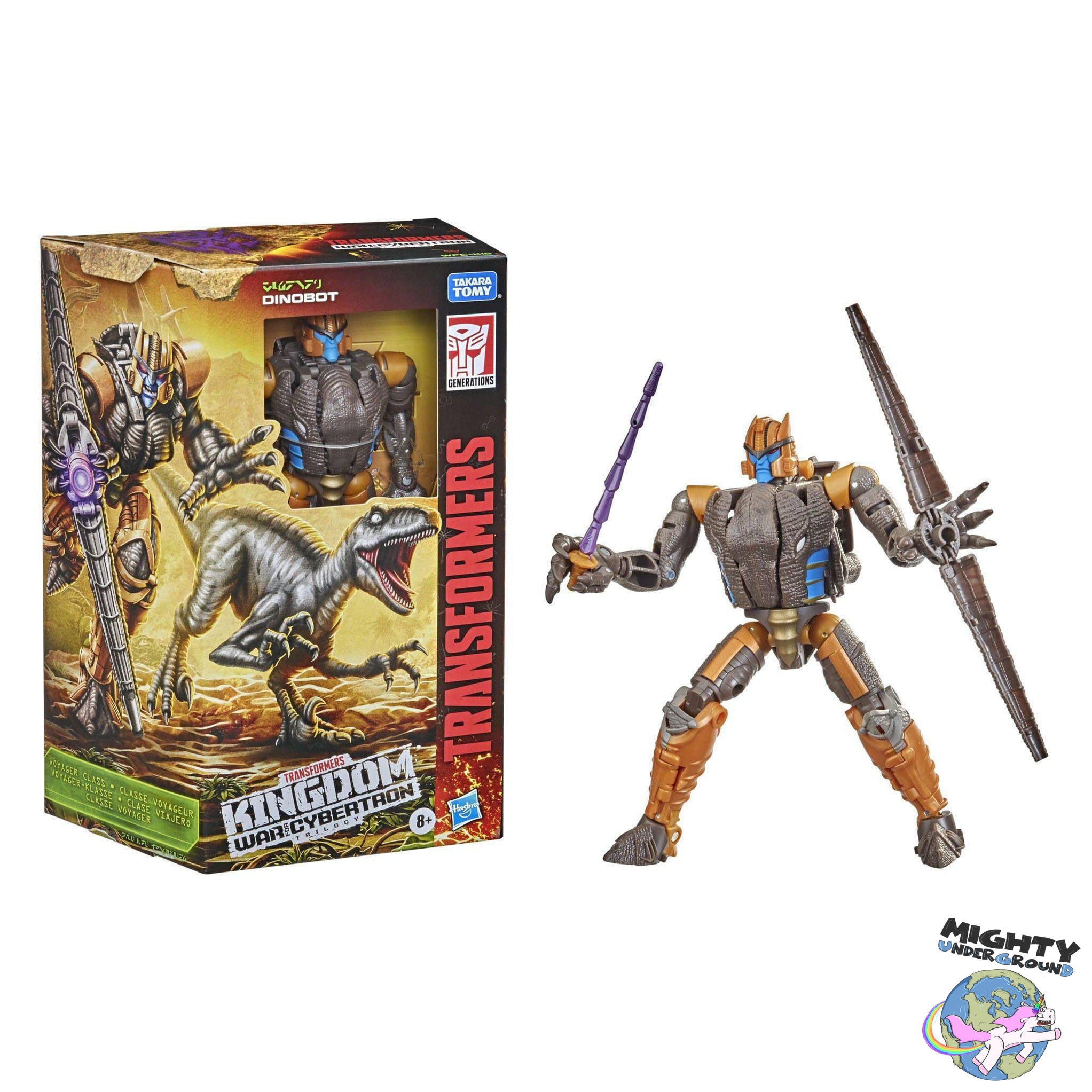 Transformers Generations: Dinobot - Voyager Class (War for Cybertron: Kingdom)-Actionfiguren-Hasbro-Mighty Underground