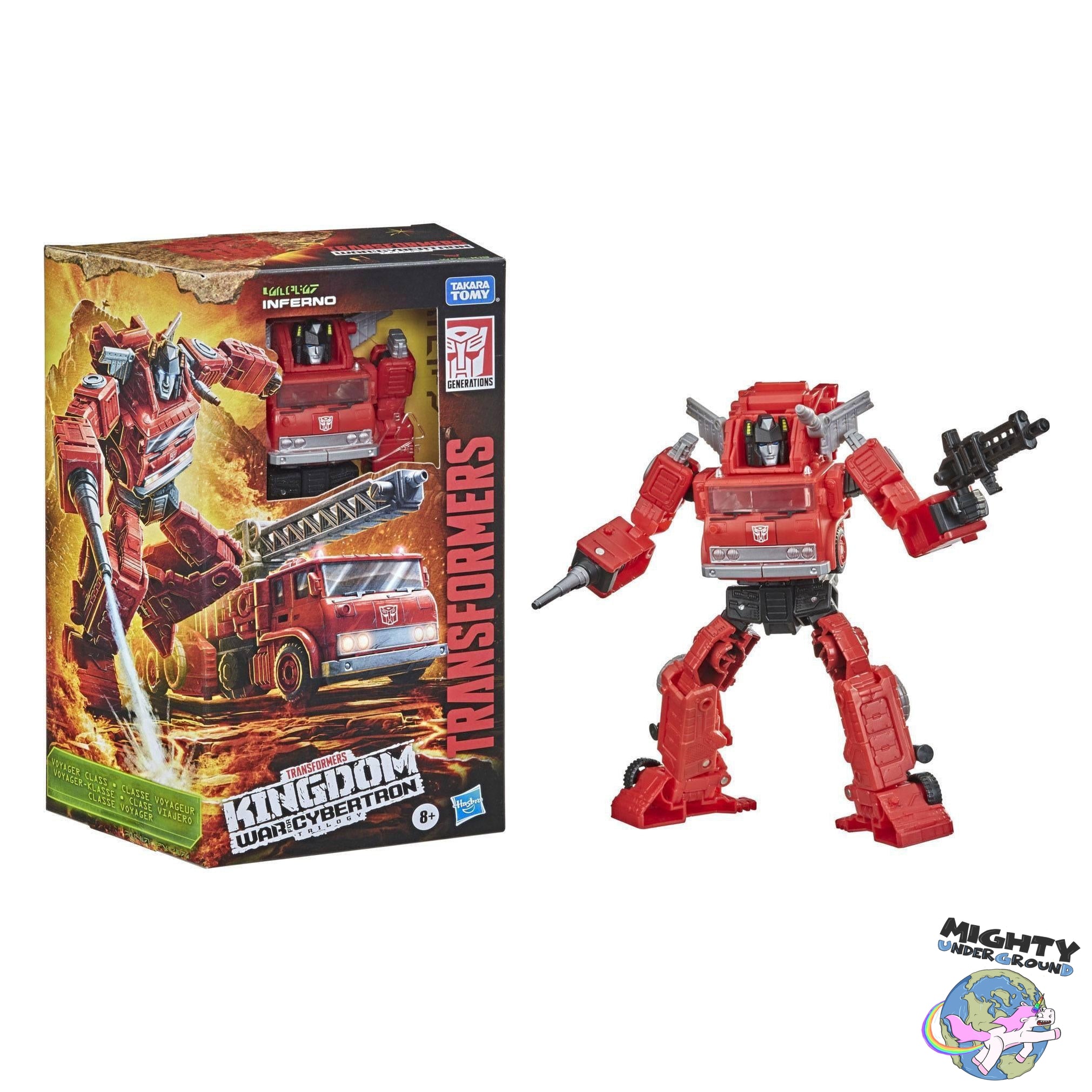 Transformers Generations: Inferno - Voyager Class (War for Cybertron: Kingdom)-Actionfiguren-Hasbro-Mighty Underground