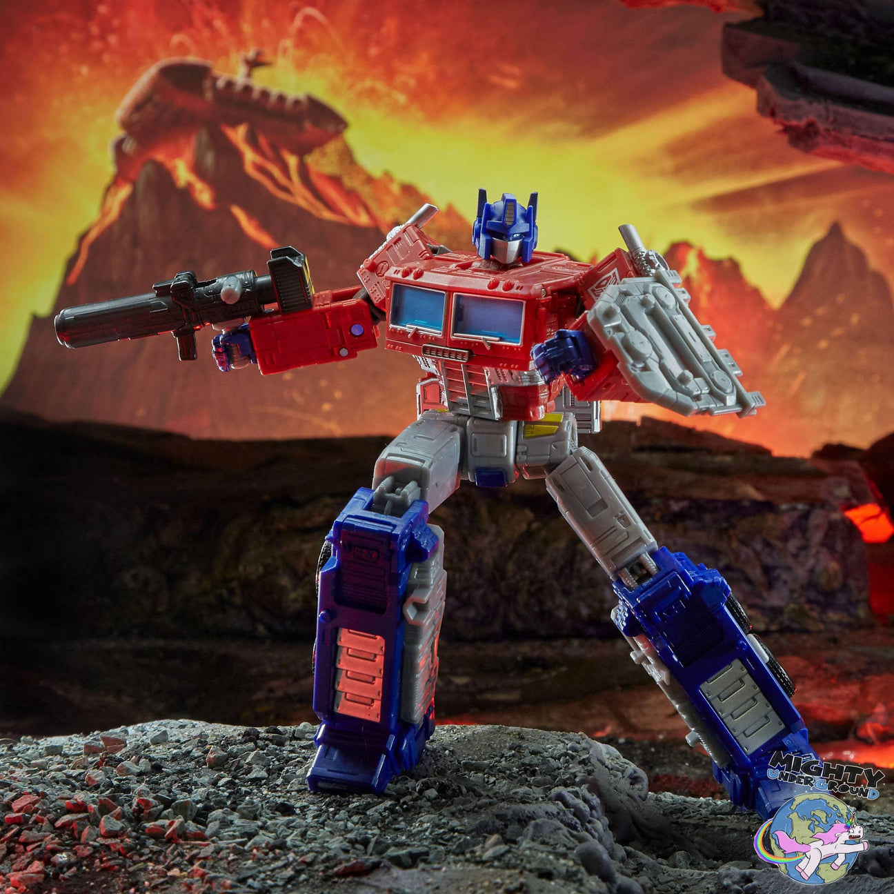 Transformers Generations: Optimus Prime - Leader Class (War for Cybertron Kingdom)-Actionfiguren-Hasbro-Mighty Underground