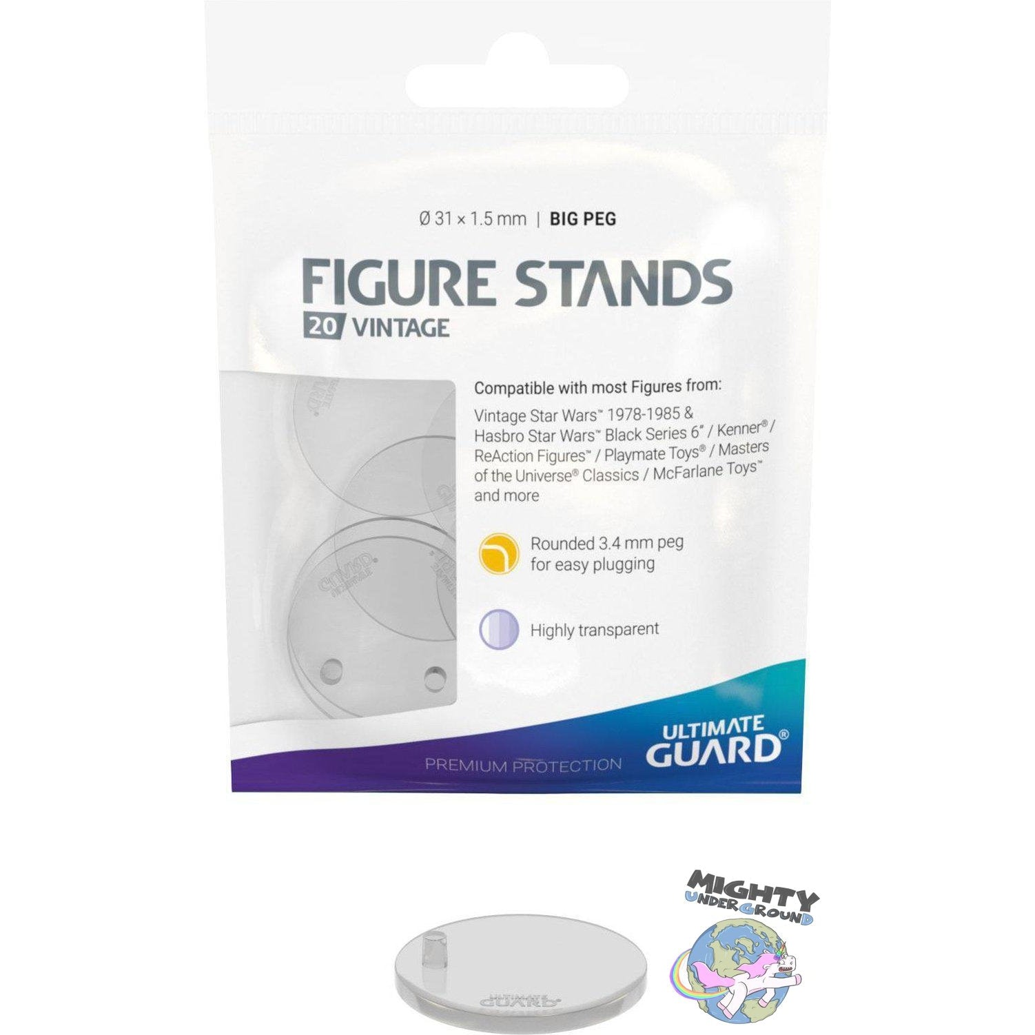 Ultimate Guard Figure Stands Big Peg Vintage (20 Stück)-Actionfiguren-Ultimate Guard-mighty-underground