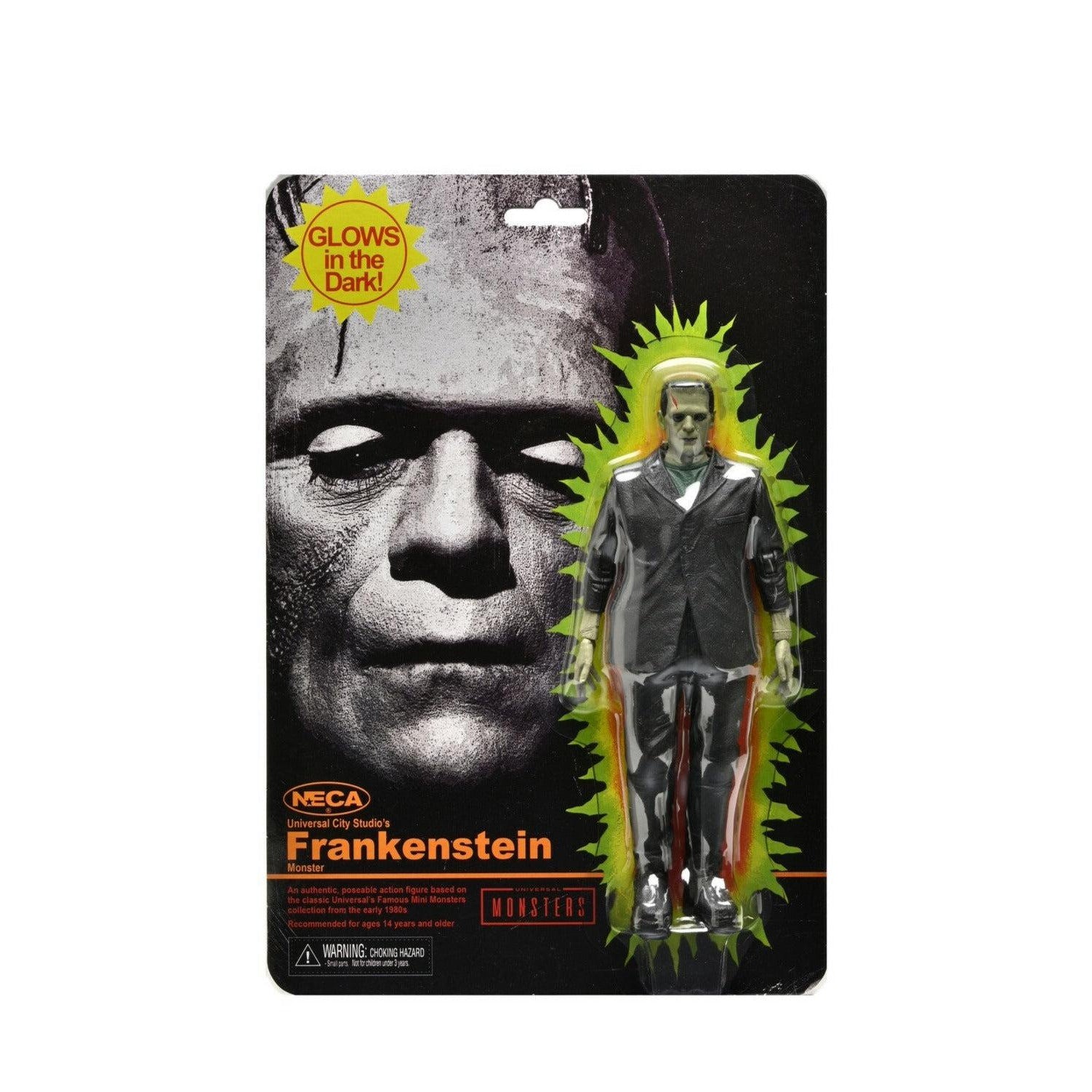 Universal Monsters: Frankenstein’s Monster (Retro, Glow in the Dark)-Actionfiguren-NECA-Mighty Underground