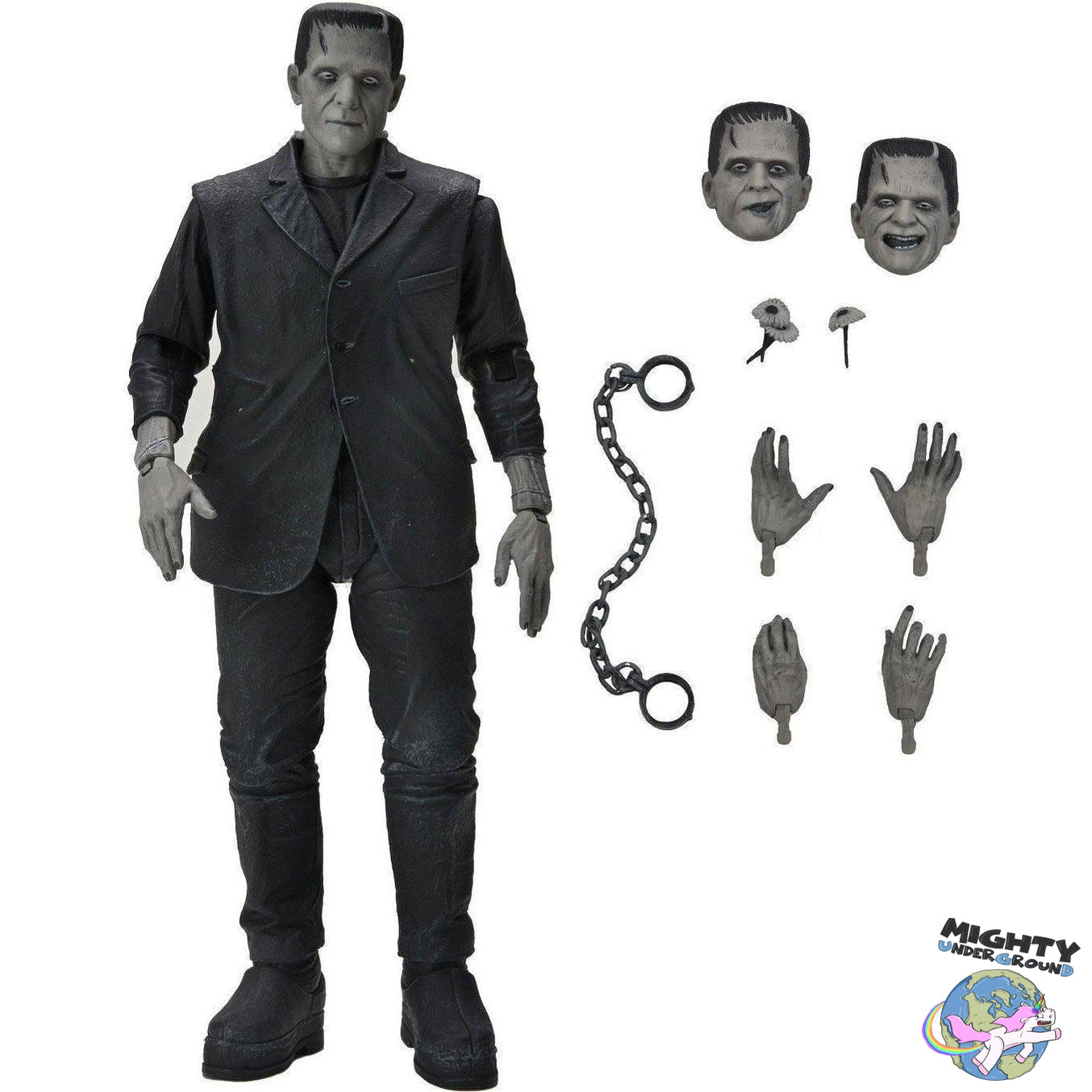 Universal Monsters: Ultimate Frankenstein's Monster (Black & White) VORBESTELLUNG!-Actionfiguren-NECA-Mighty Underground