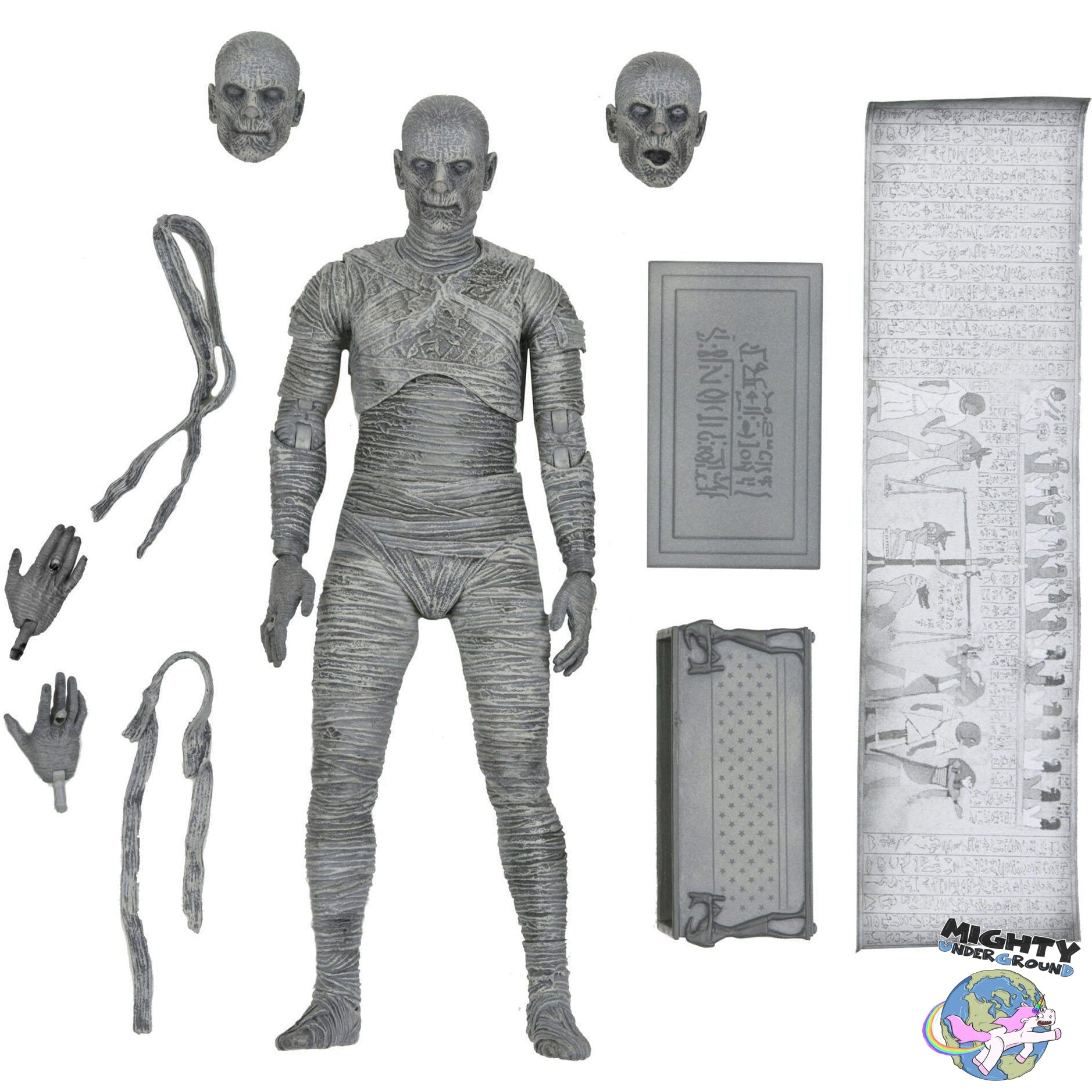 Universal Monsters: Ultimate The Mummy (Black & White)-Actionfiguren-NECA-Mighty Underground