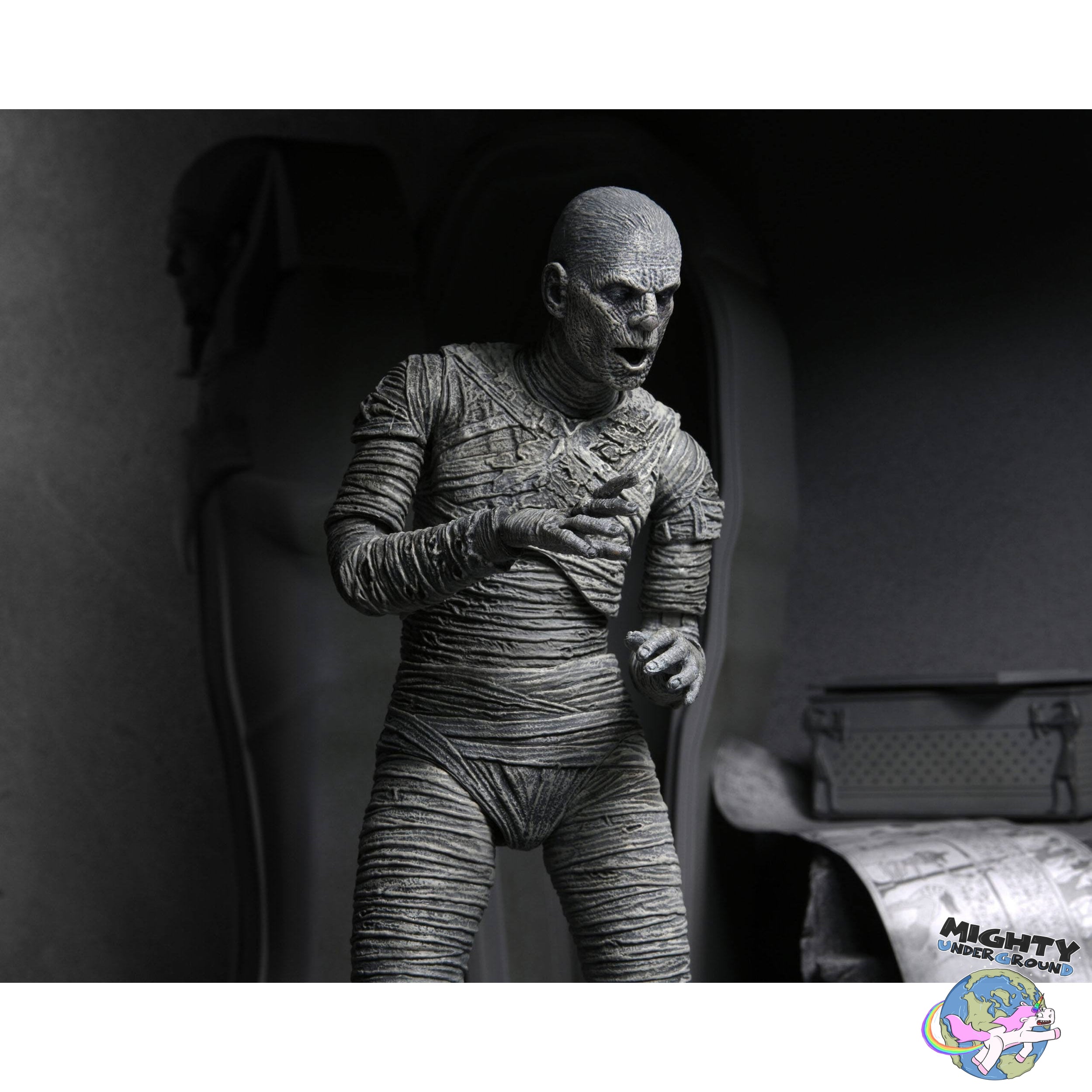 Universal Monsters: Ultimate The Mummy (Black & White)-Actionfiguren-NECA-Mighty Underground