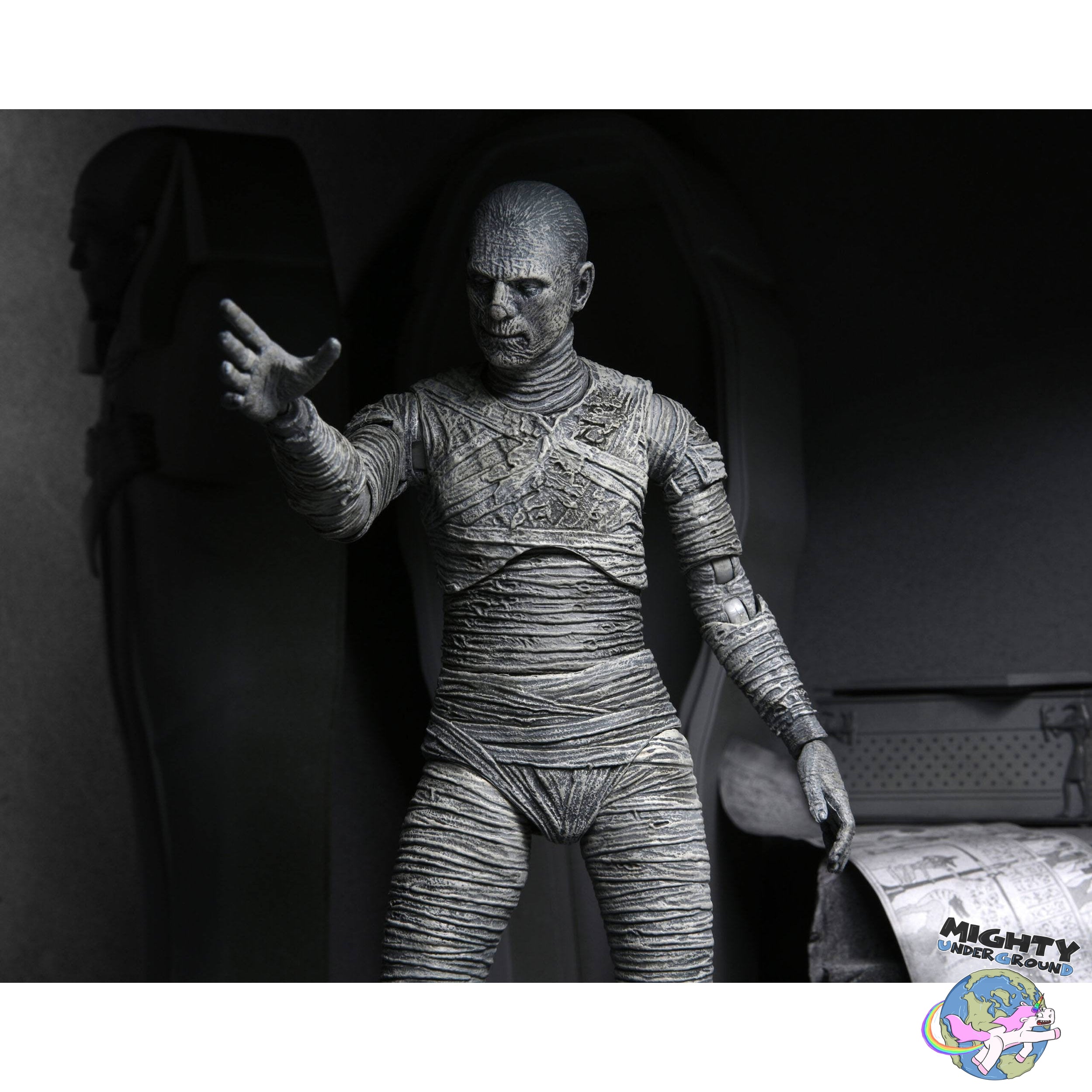 Universal Monsters: Ultimate The Mummy (Black & White)-Actionfiguren-NECA-Mighty Underground