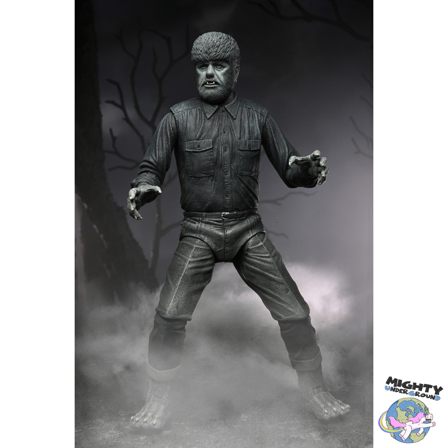 Universal Monsters: Ultimate Wolf Man (Black & White)-Actionfiguren-NECA-Mighty Underground