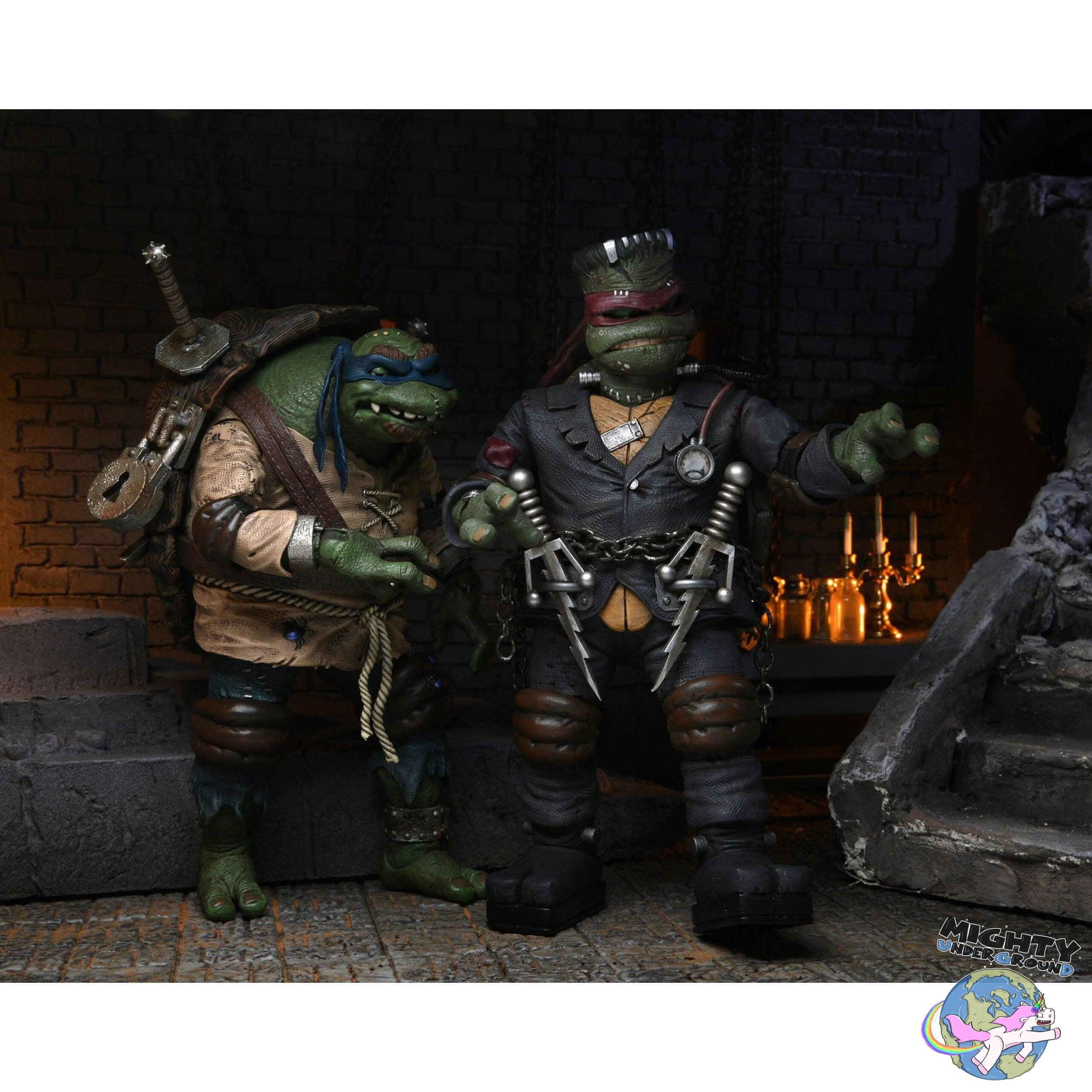 Universal Monsters x TMNT: Ultimate Leonardo as Ygor the Hunchback-Actionfiguren-NECA-Mighty Underground