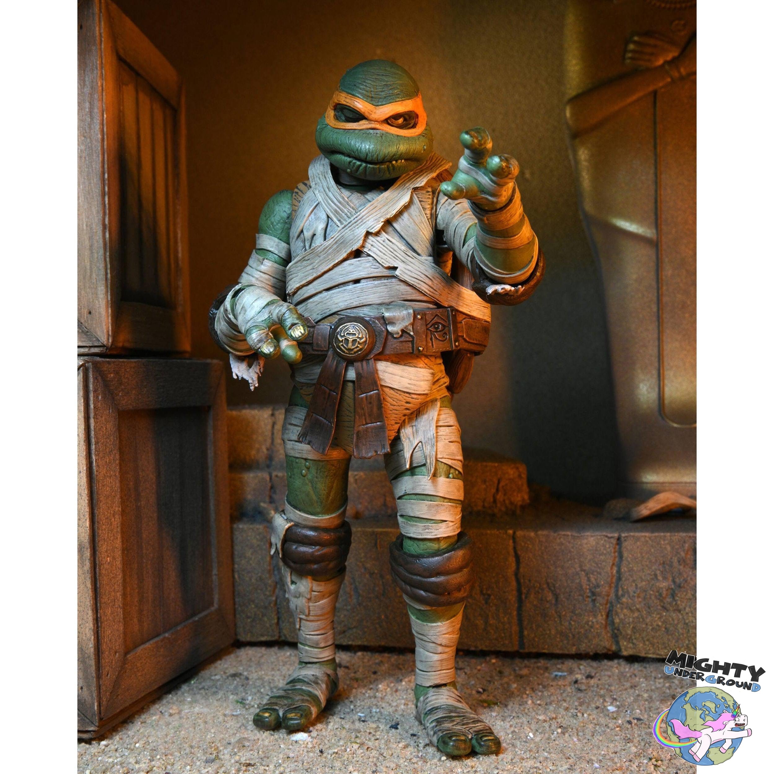 Universal Monsters x TMNT: Ultimate Michelangelo as The Mummy-Actionfiguren-NECA-Mighty Underground