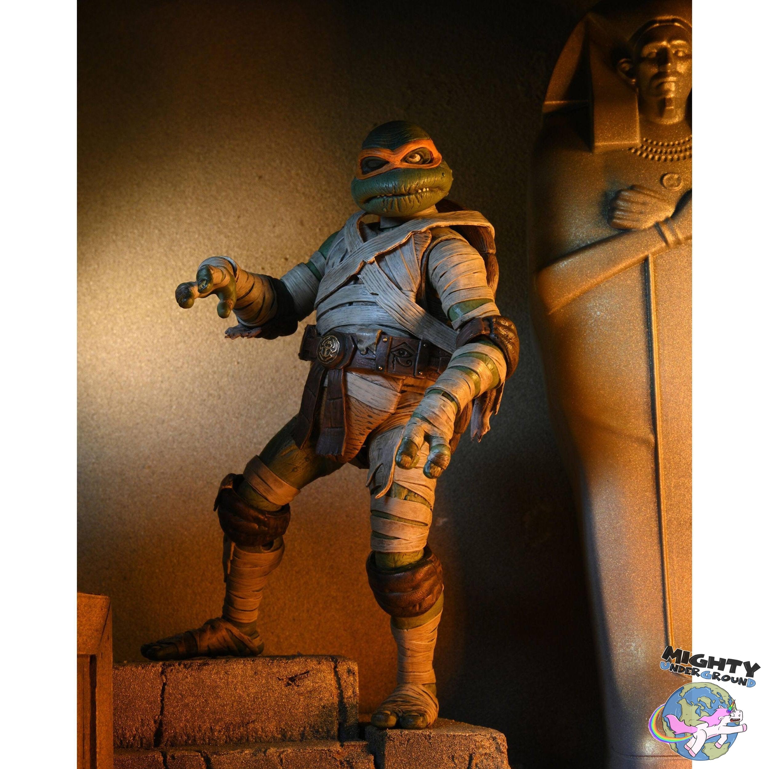 Universal Monsters x TMNT: Ultimate Michelangelo as The Mummy-Actionfiguren-NECA-Mighty Underground