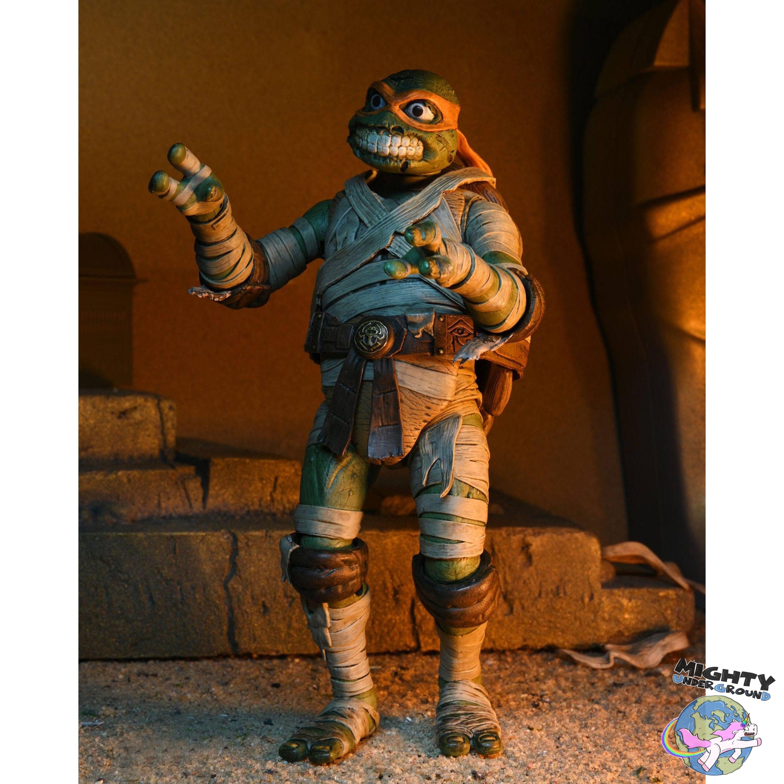 Universal Monsters x TMNT: Ultimate Michelangelo as The Mummy-Actionfiguren-NECA-Mighty Underground