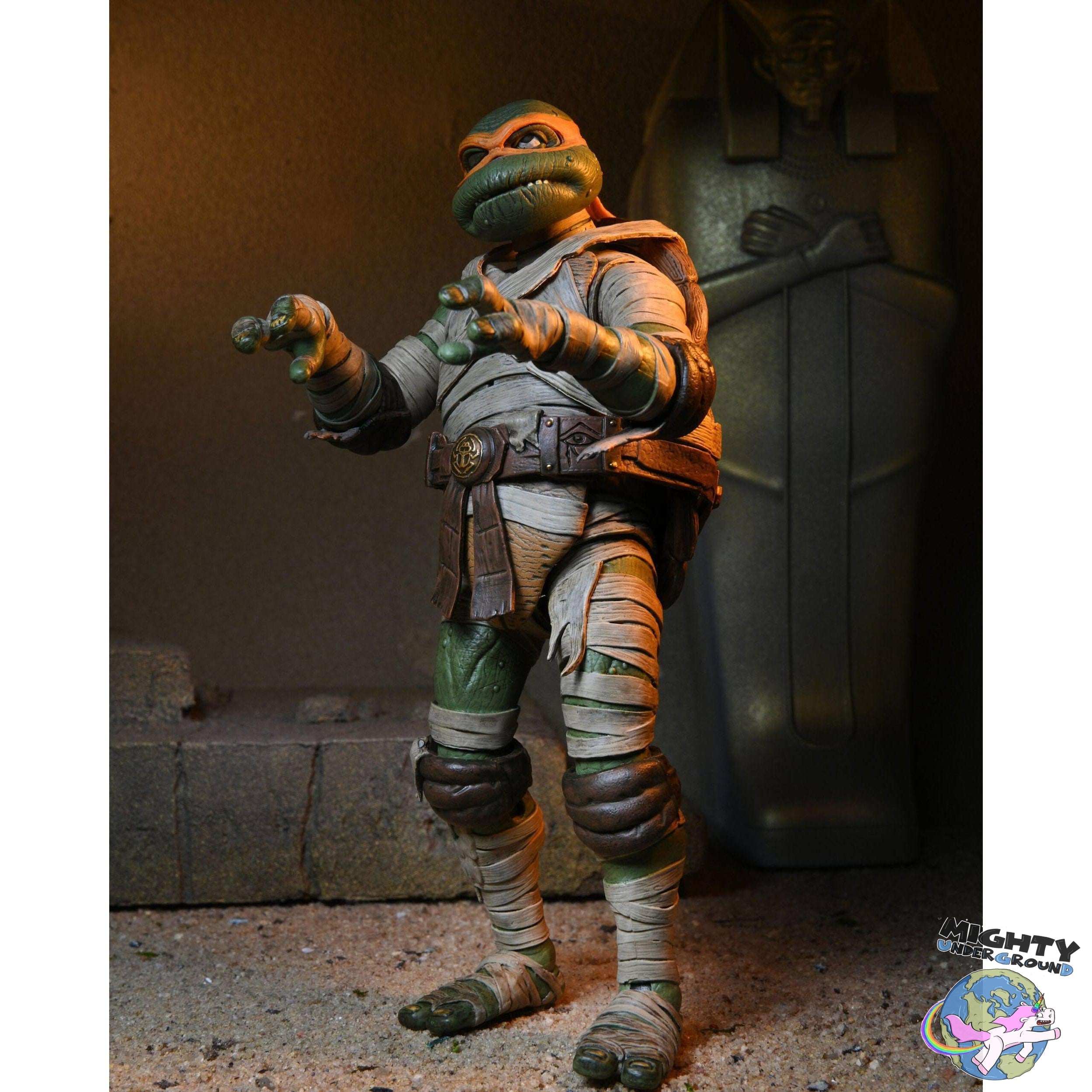 Universal Monsters x TMNT: Ultimate Michelangelo as The Mummy-Actionfiguren-NECA-Mighty Underground