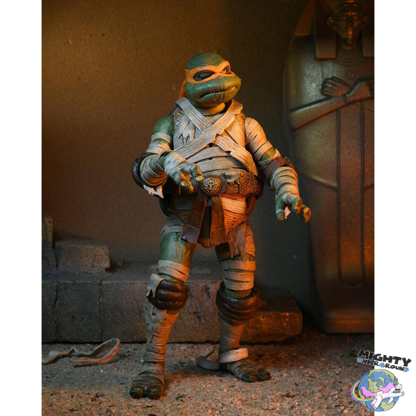 Universal Monsters x TMNT: Ultimate Michelangelo as The Mummy-Actionfiguren-NECA-Mighty Underground