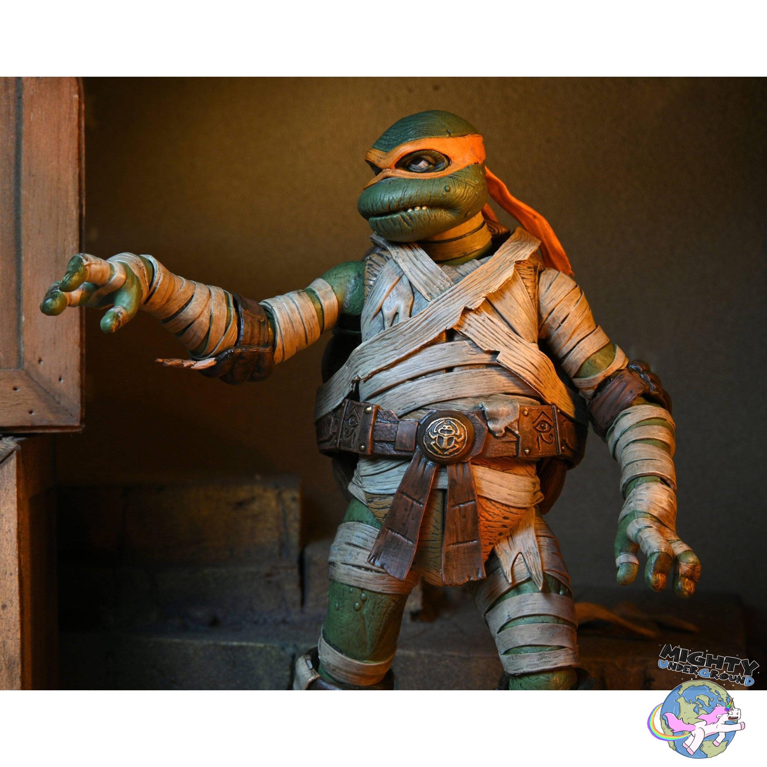 Universal Monsters x TMNT: Ultimate Michelangelo as The Mummy-Actionfiguren-NECA-Mighty Underground