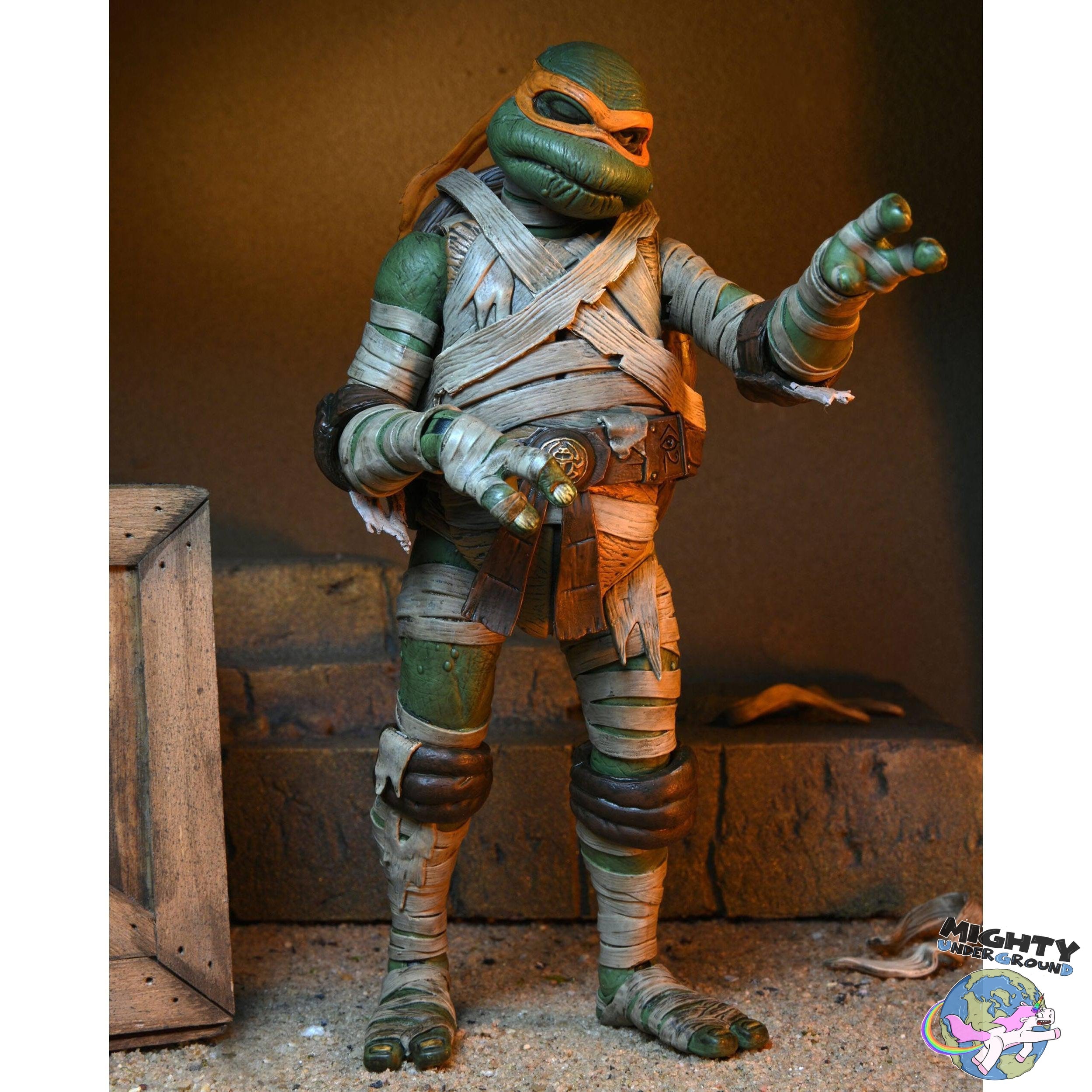 Universal Monsters x TMNT: Ultimate Michelangelo as The Mummy-Actionfiguren-NECA-Mighty Underground