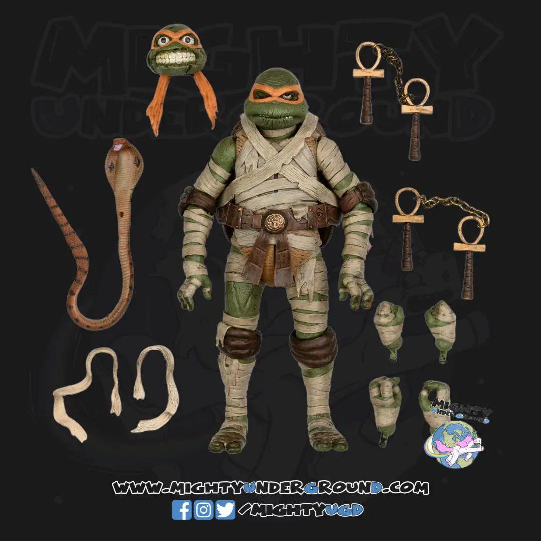 Universal Monsters x TMNT: Ultimate Michelangelo as The Mummy-Actionfiguren-NECA-Mighty Underground