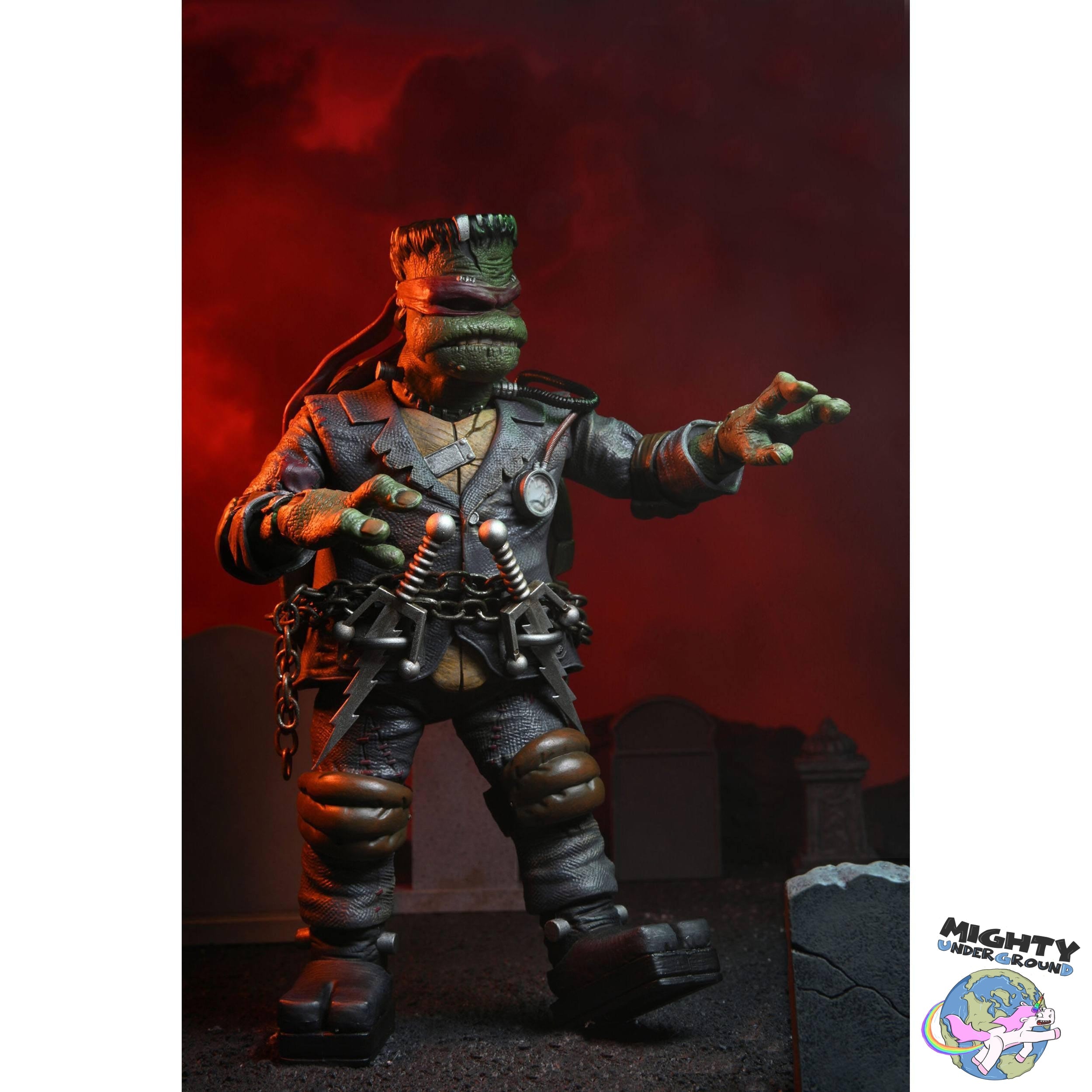 Universal Monsters x TMNT: Ultimate Raphael as Frankenstein's Monster-Actionfiguren-NECA-Mighty Underground