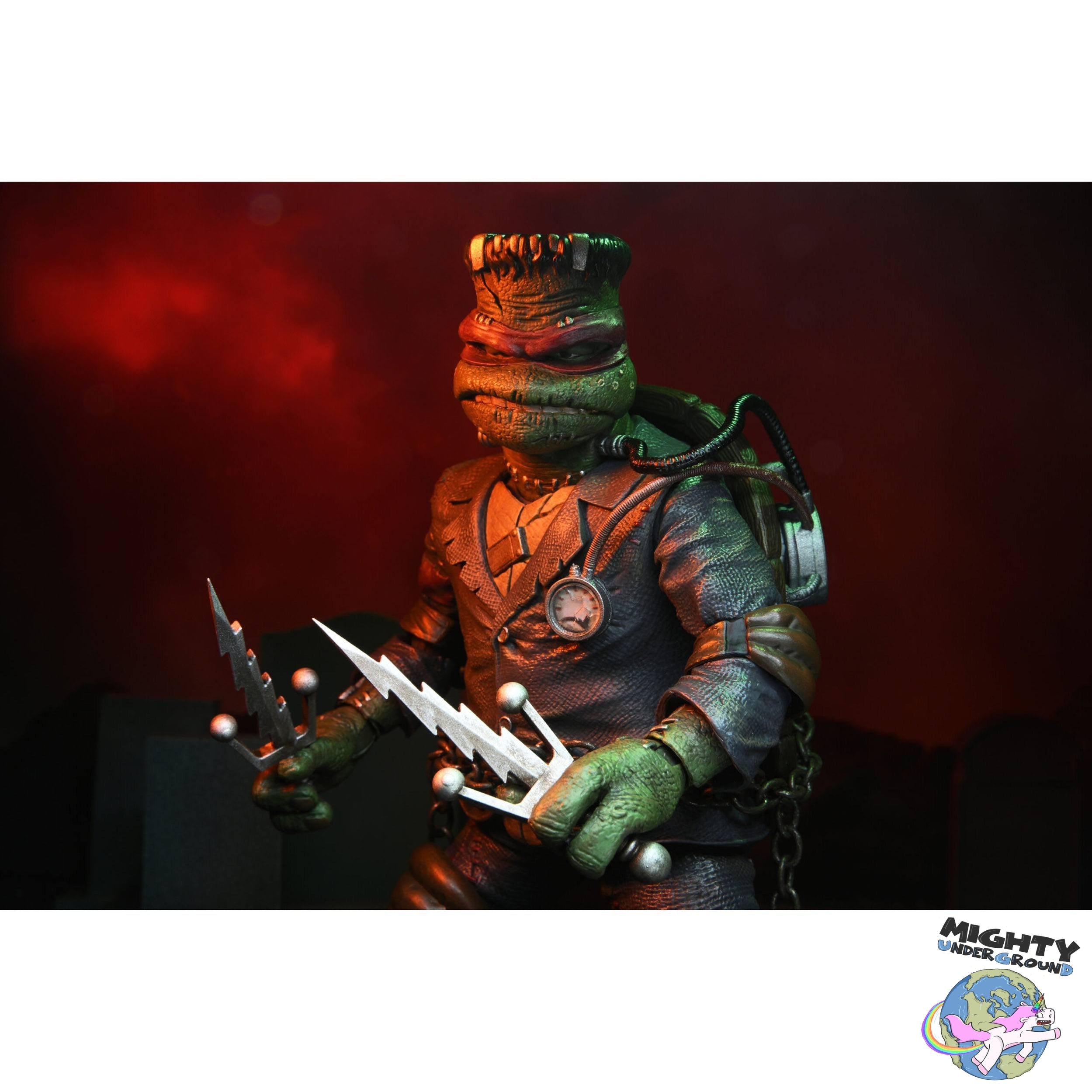 Universal Monsters x TMNT: Ultimate Raphael as Frankenstein's Monster-Actionfiguren-NECA-Mighty Underground