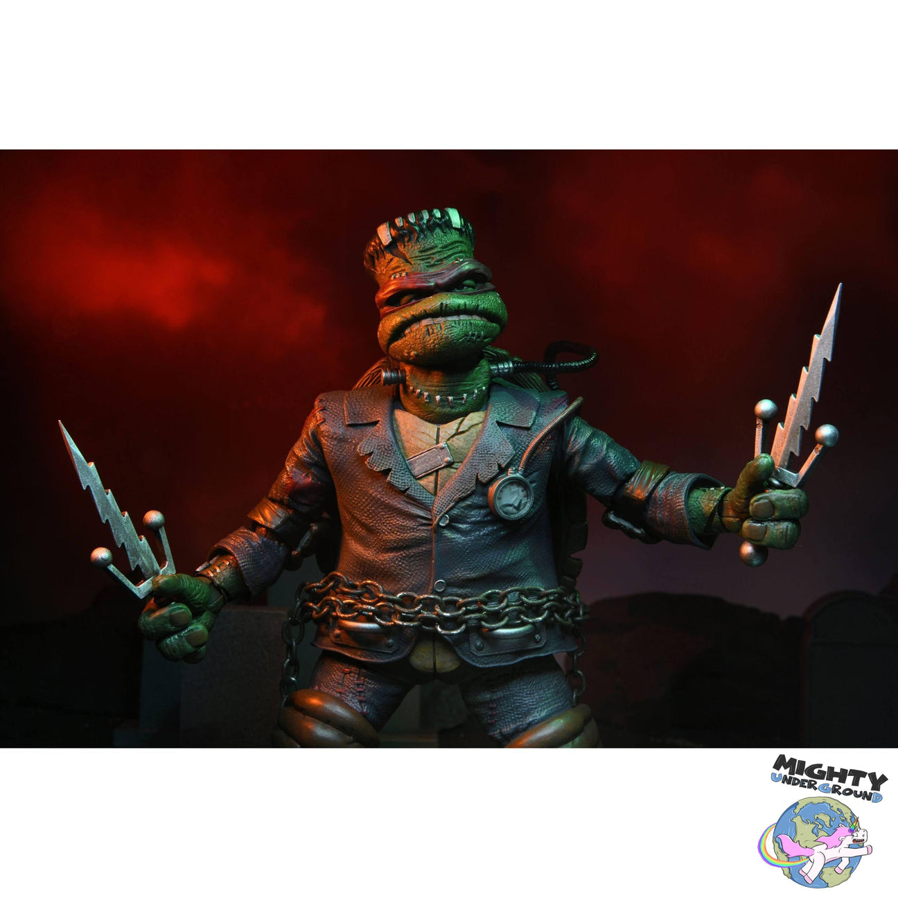 Universal Monsters x TMNT: Ultimate Raphael as Frankenstein's Monster-Actionfiguren-NECA-Mighty Underground