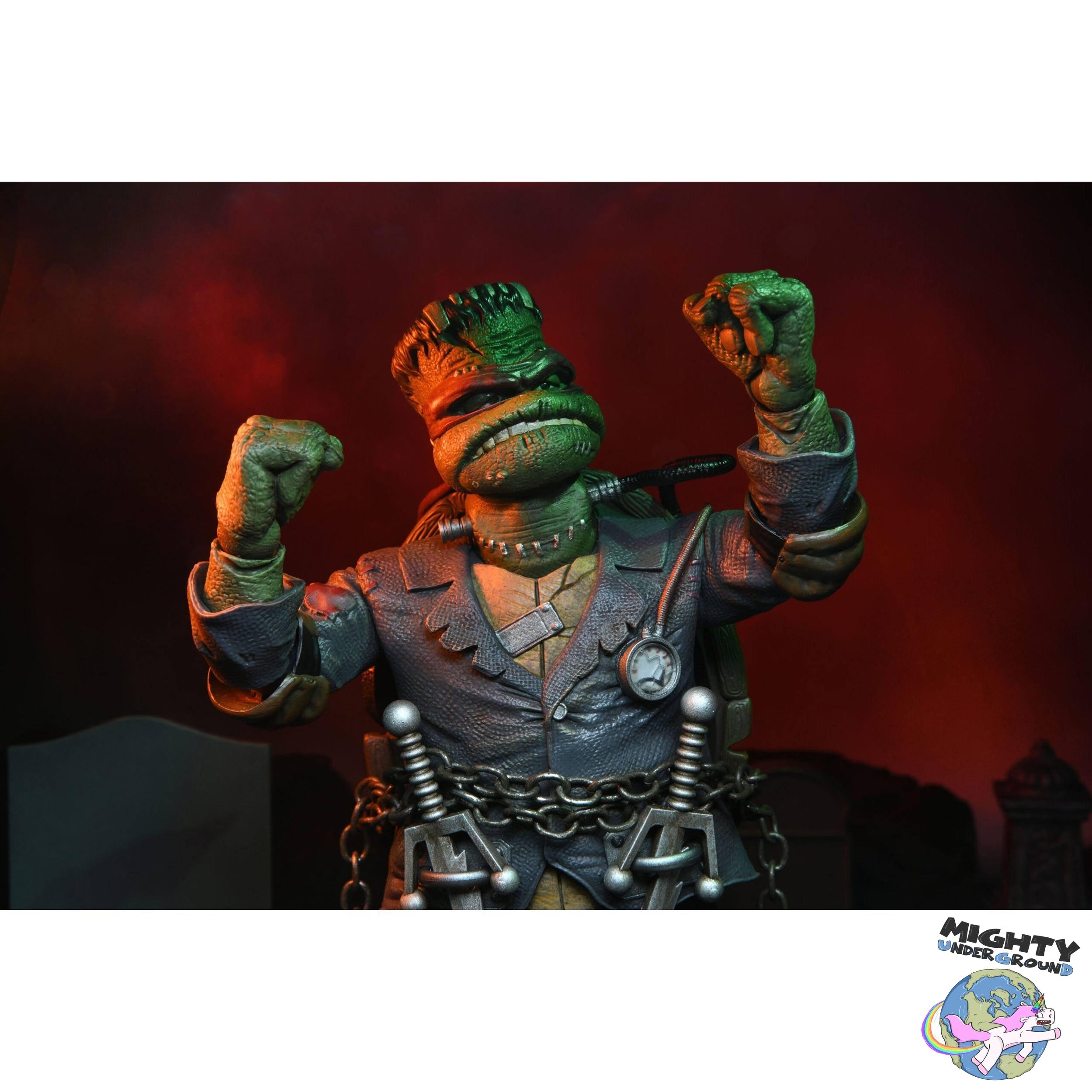 Universal Monsters x TMNT: Ultimate Raphael as Frankenstein's Monster-Actionfiguren-NECA-Mighty Underground