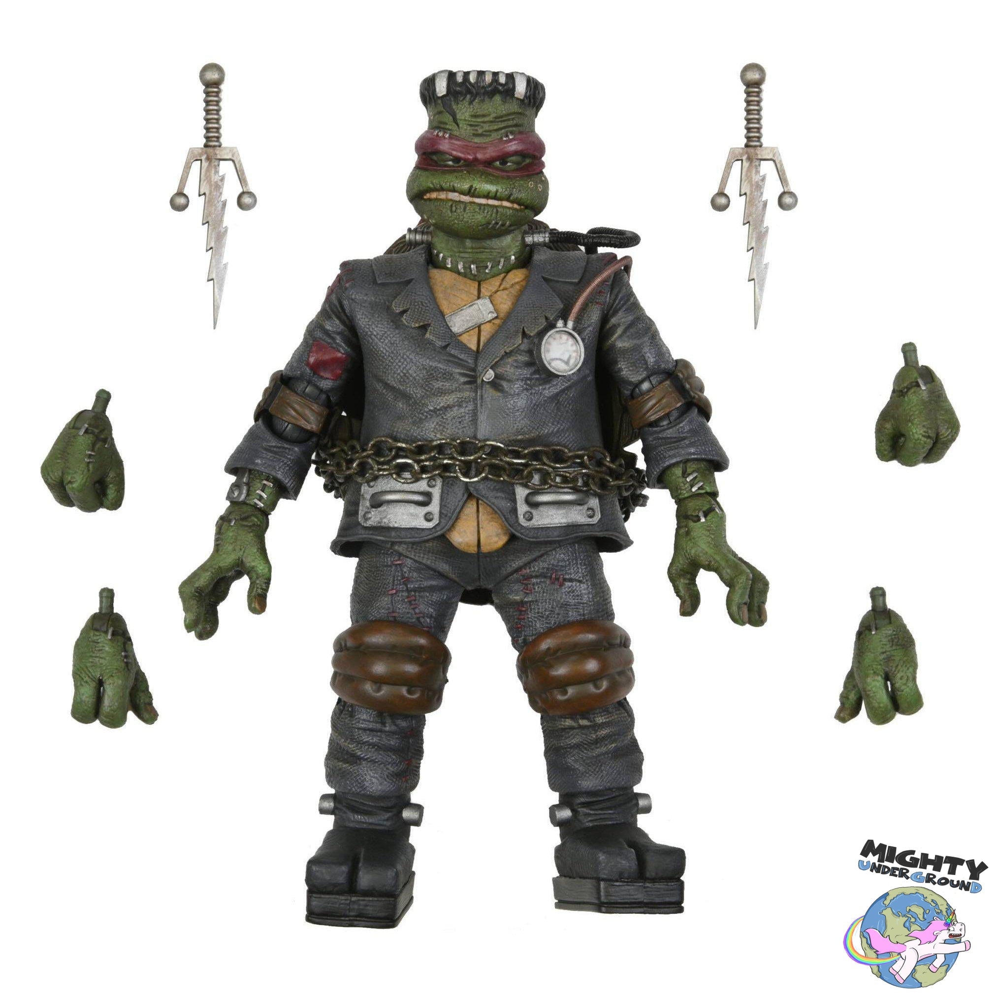 Universal Monsters x TMNT: Ultimate Raphael as Frankenstein's Monster-Actionfiguren-NECA-Mighty Underground