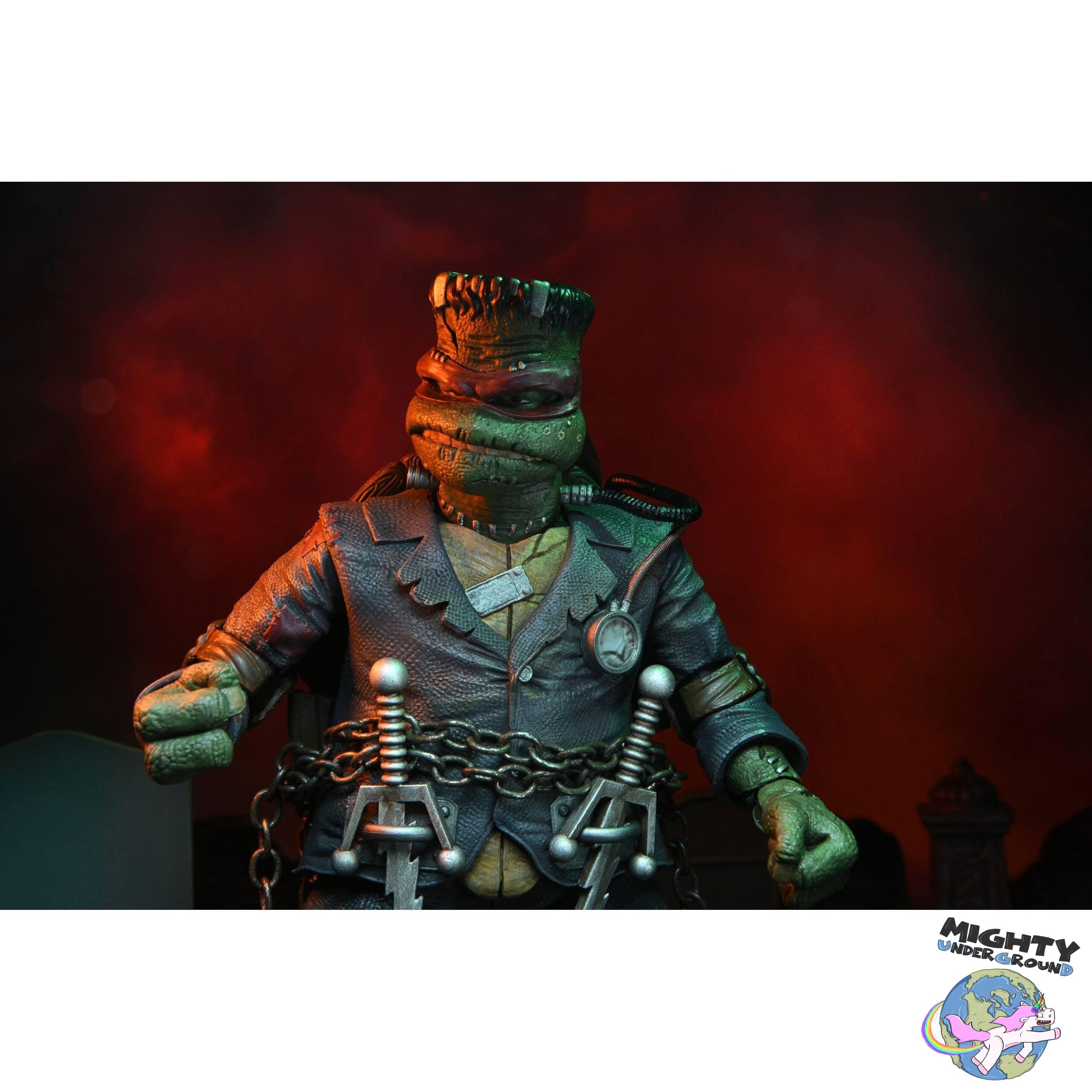 Universal Monsters x TMNT: Ultimate Raphael as Frankenstein's Monster-Actionfiguren-NECA-Mighty Underground