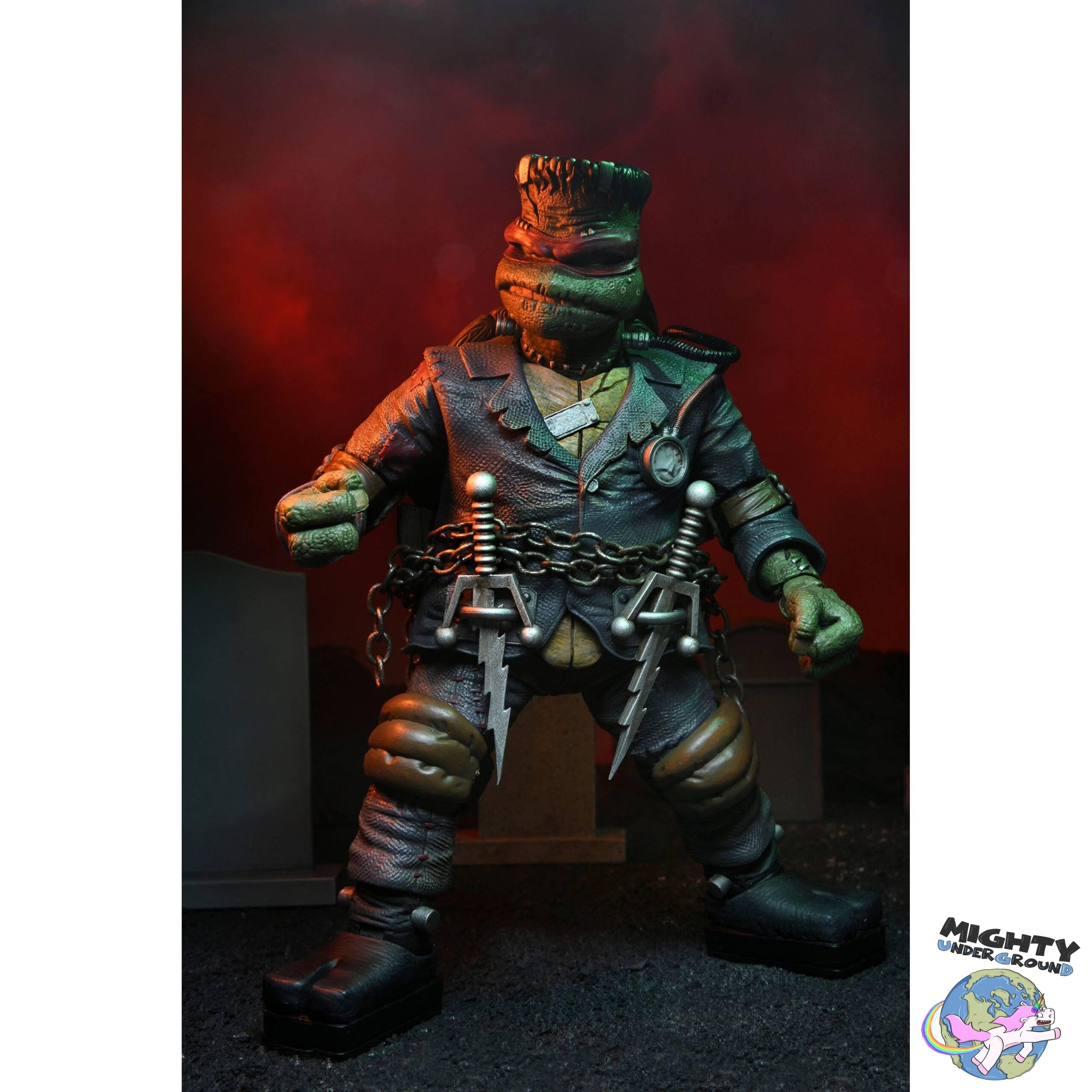 Universal Monsters x TMNT: Ultimate Raphael as Frankenstein's Monster-Actionfiguren-NECA-Mighty Underground