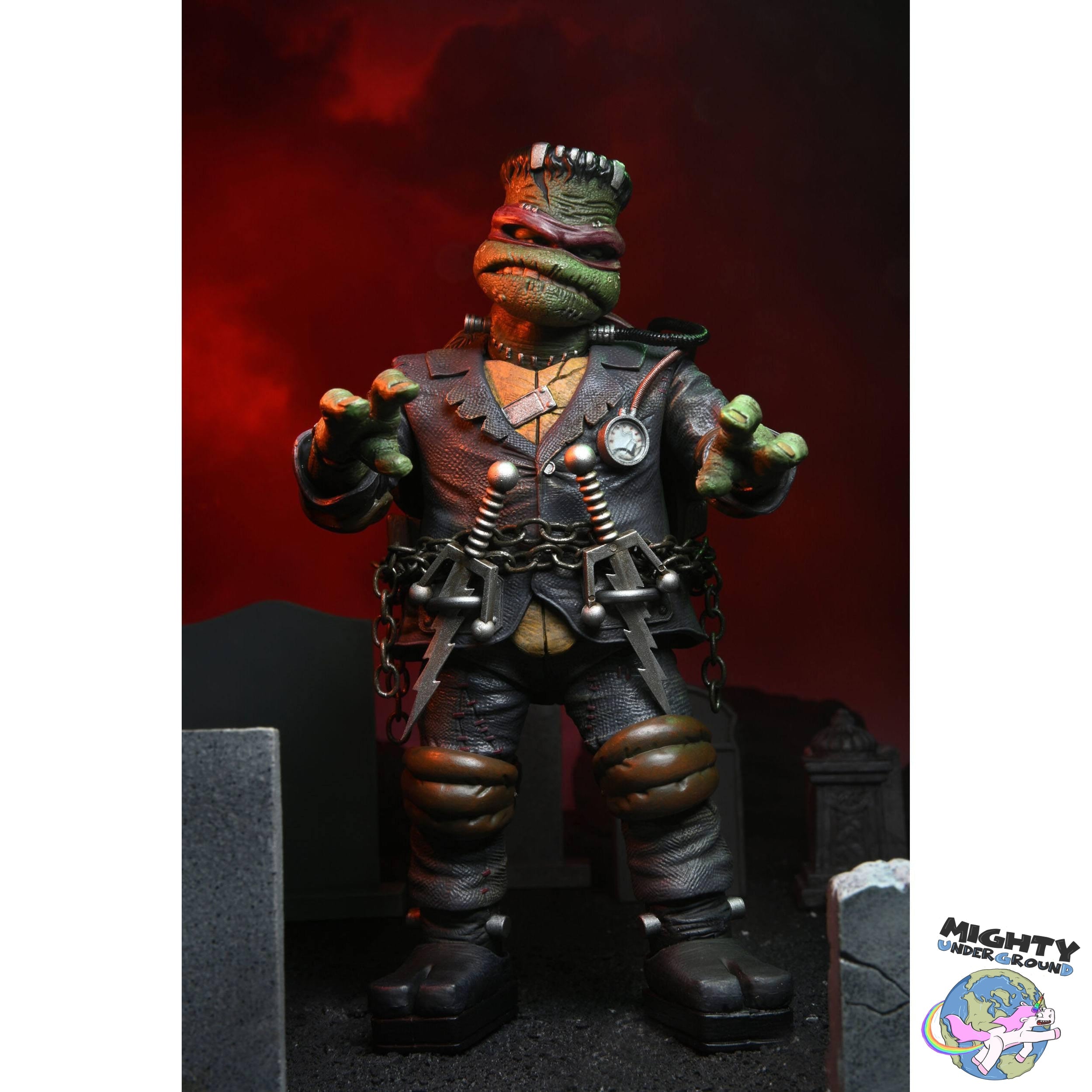 Universal Monsters x TMNT: Ultimate Raphael as Frankenstein's Monster-Actionfiguren-NECA-Mighty Underground